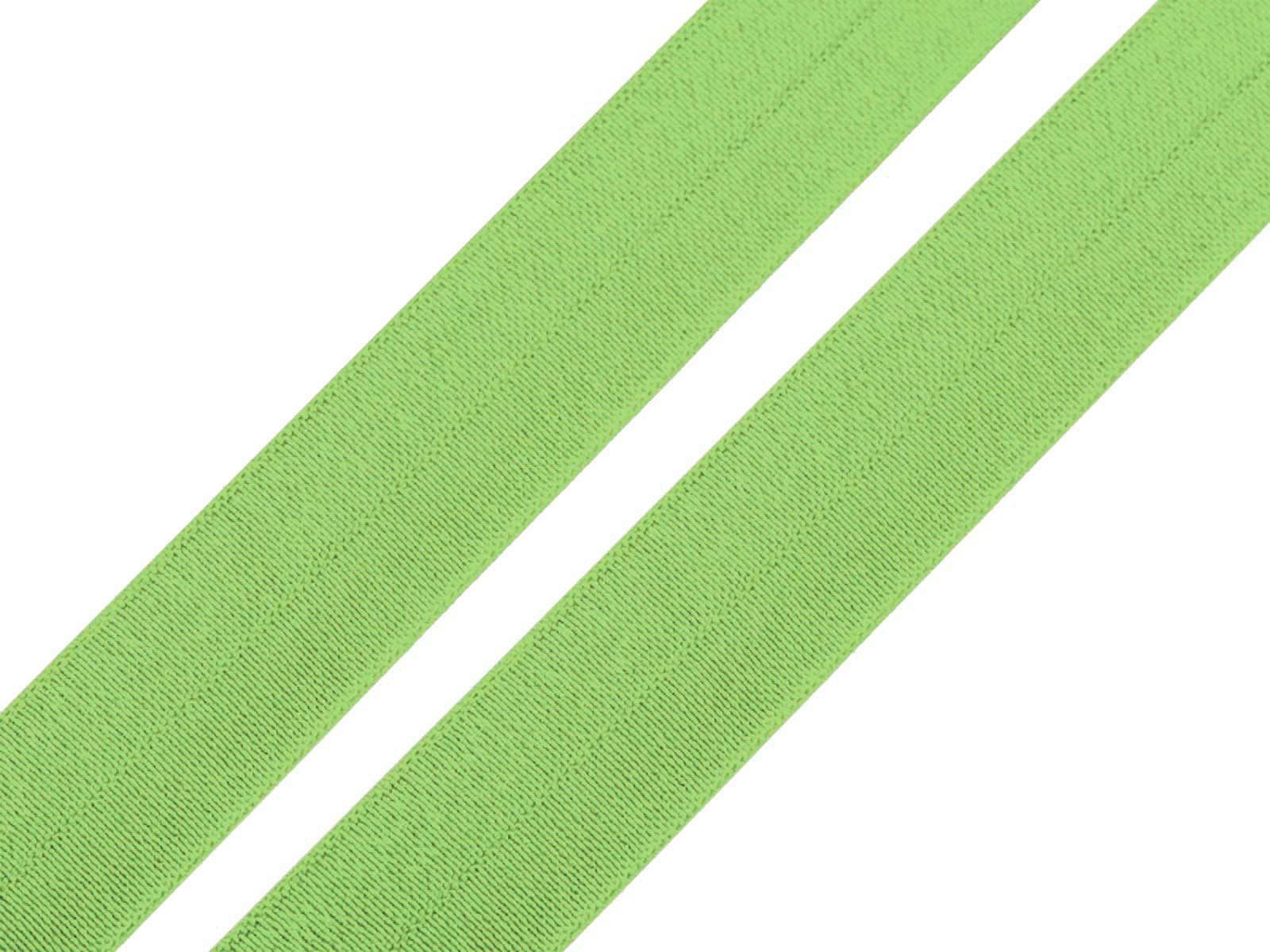 maDDma Gummiband 1m Falzgummi 20mm Faltgummi elastisches Einfassband Saumband Farbwahl, gelbgrün