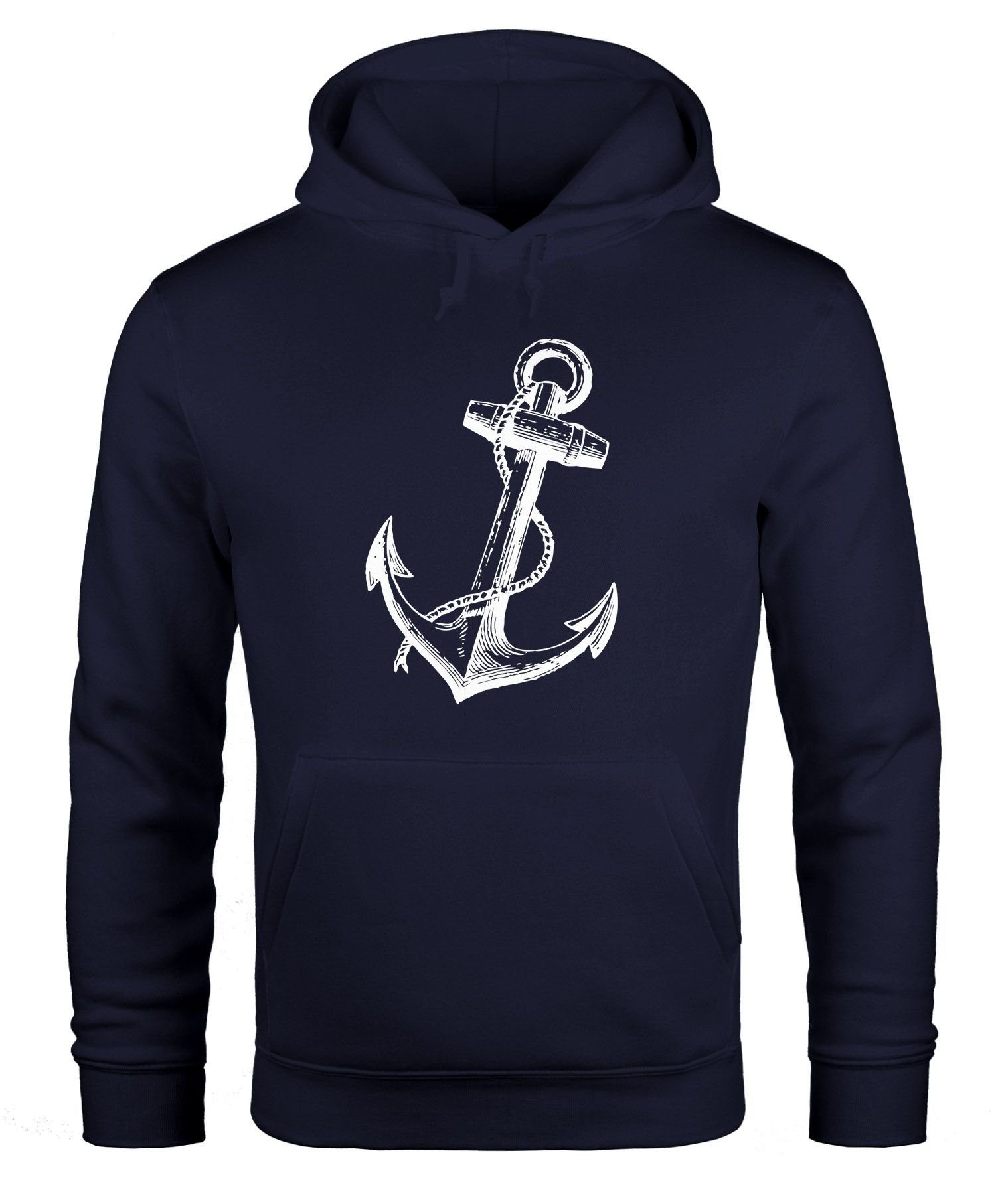 Hoodie Hoodie Herren Anker Anchor Sweatshirt mit Kapuze Kapuzenpullover