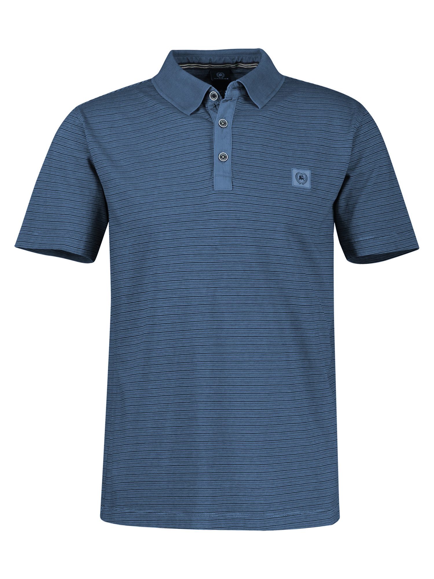LERROS Poloshirt Poloshirt mit Fineliner-Optik, 100 % Baumwolle
