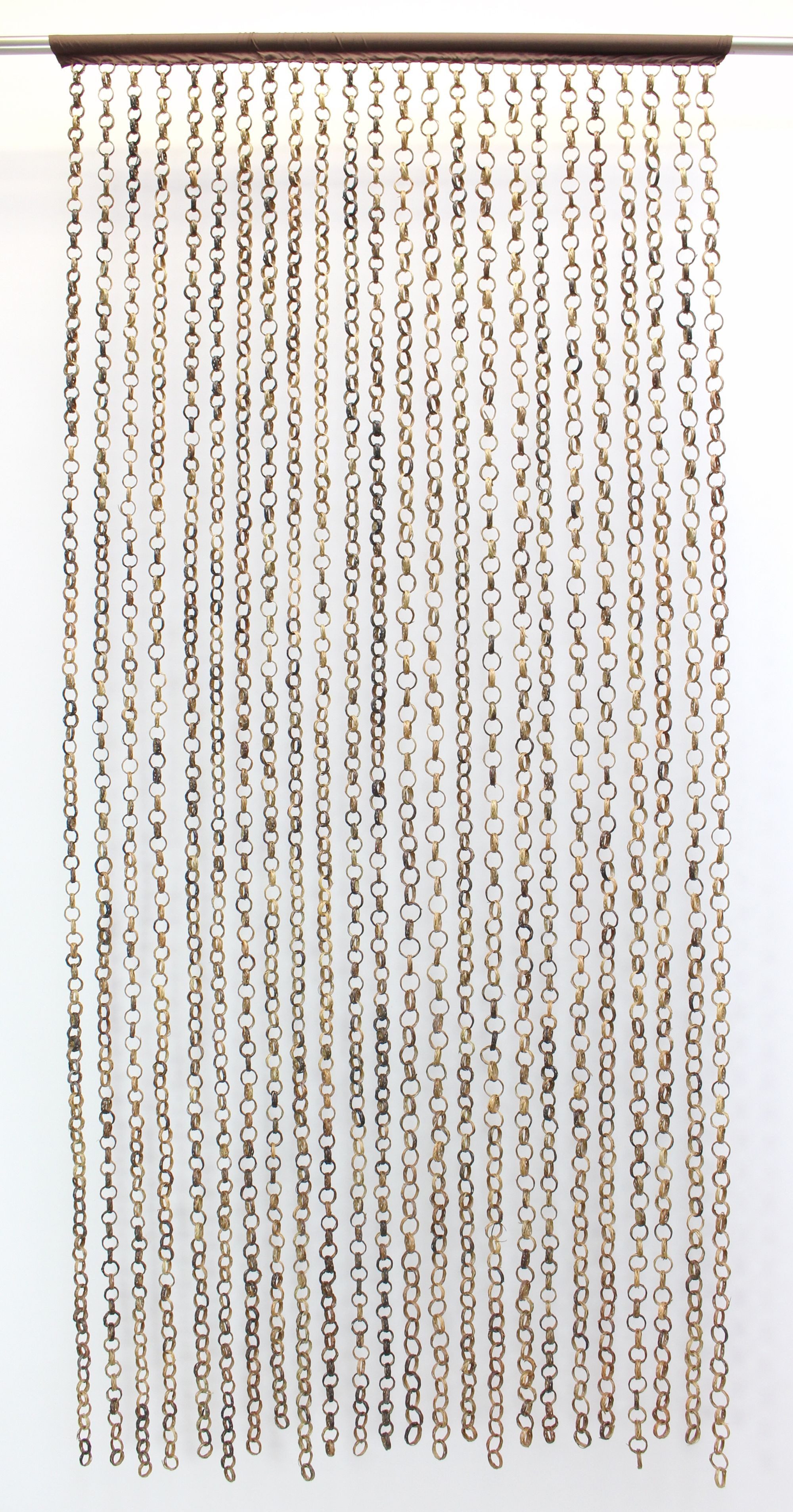 Dekoleidenschaft Türvorhang aus Bambus "Ring in Ring" 90x185 cm, Balkontür günstig online kaufen