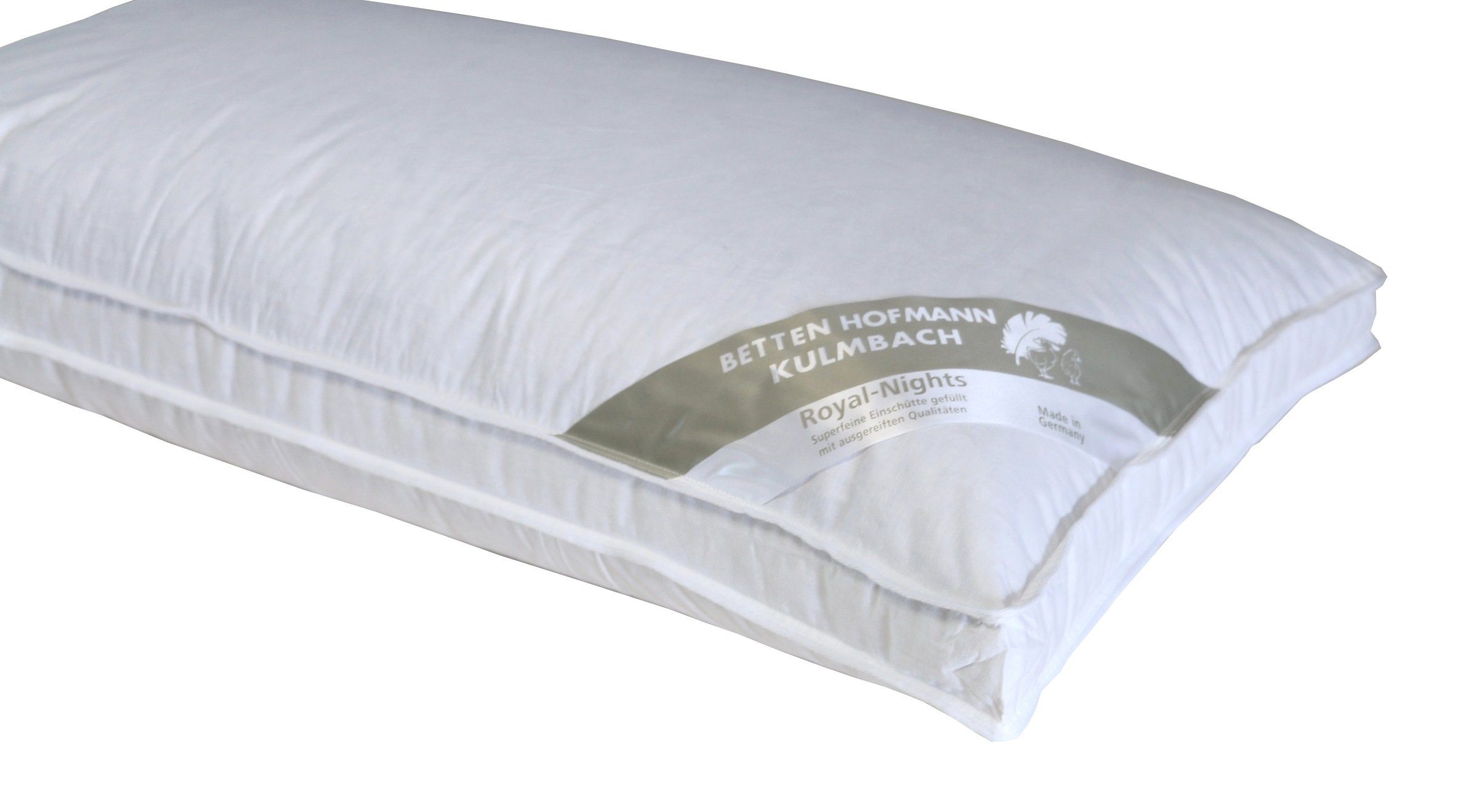 Betten Hofmann Federkopfkissen Franken Kopfkissen 40x80 mit Außensteg Feder günstig online kaufen