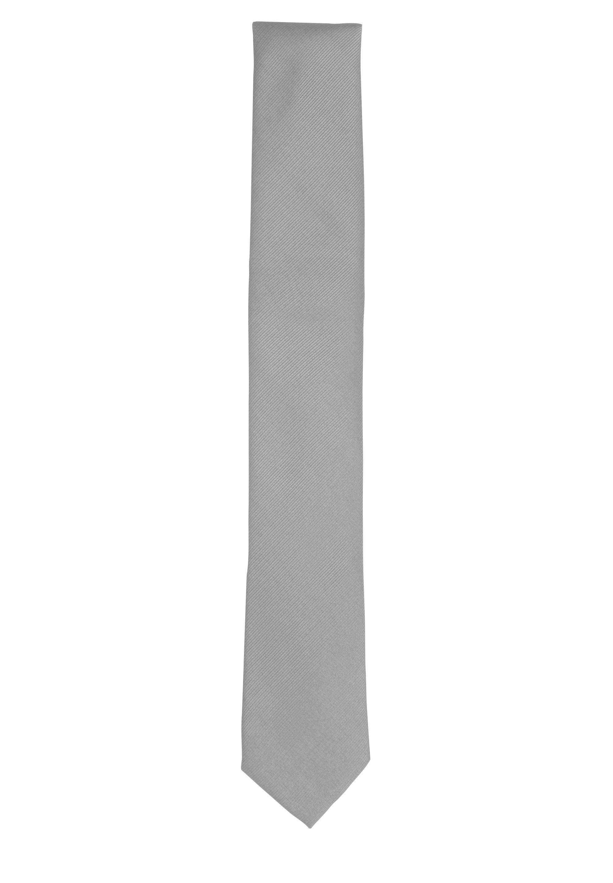 Fabio Farini Krawatte einfarbige Herren Schlips - Unicolor Krawatte in 6cm oder 8cm Breite (1-St., Unifarben) Schmal (6cm), Silber perfekt als Geschenk