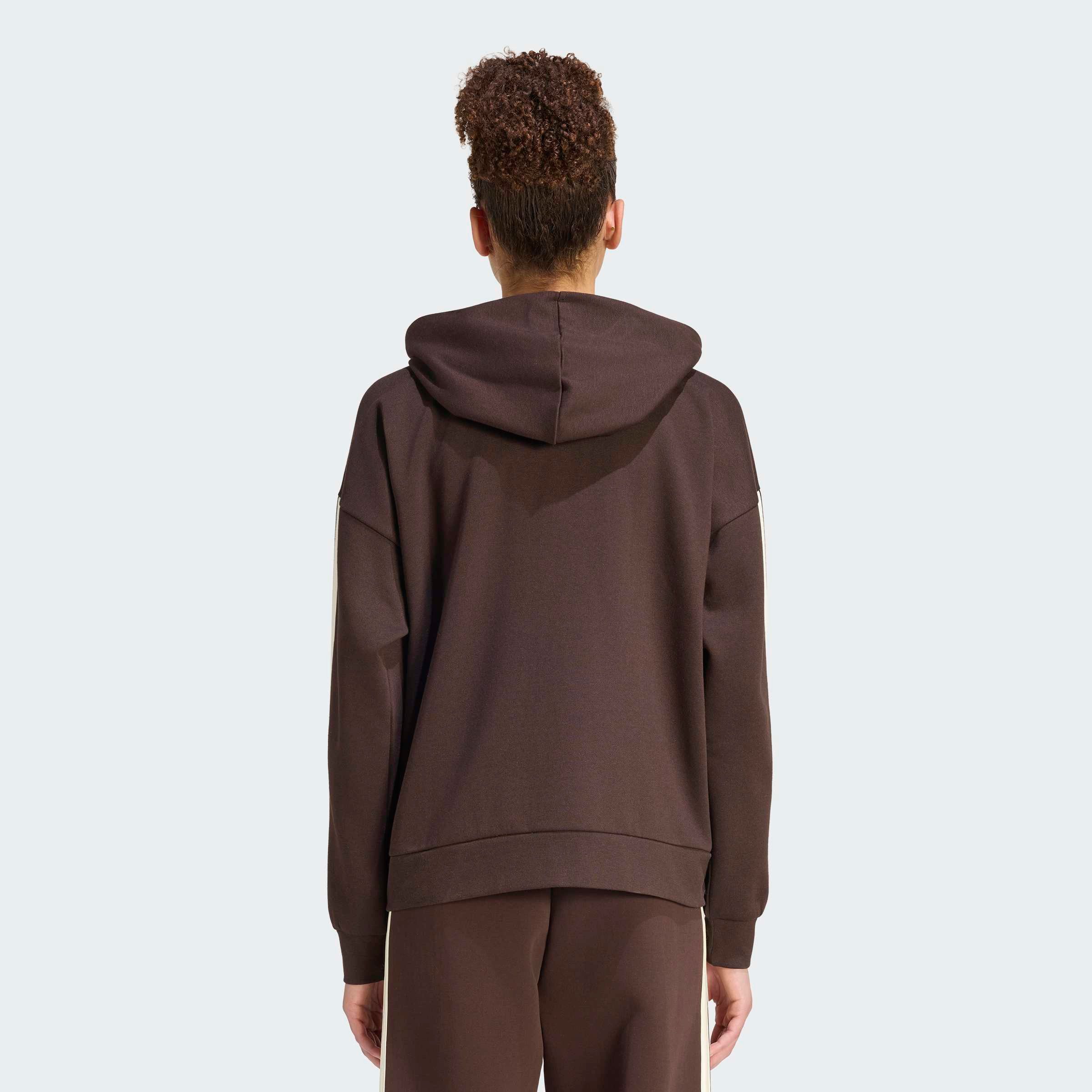 adidas Sportswear Kapuzensweatjacke ESSENTIALS 3-STREIFEN FLEECE