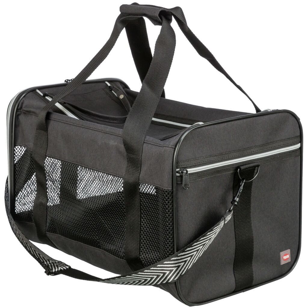 TRIXIE Tiertransporttasche Tasche Ryan - schwarz - 30 × 30 × 54 cm