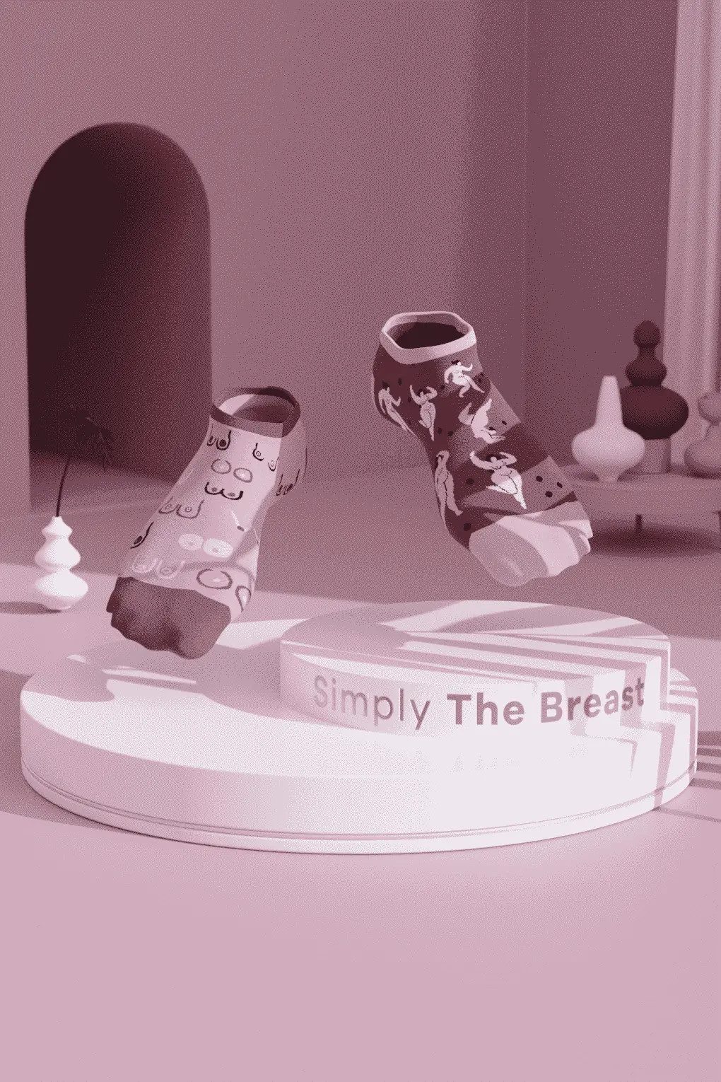 Many Mornings Sneakersocken Many Mornings Sneaker Simply the Breast (1 Paar, 1-Paar, 1 Paar) immer ein dismatching Paar