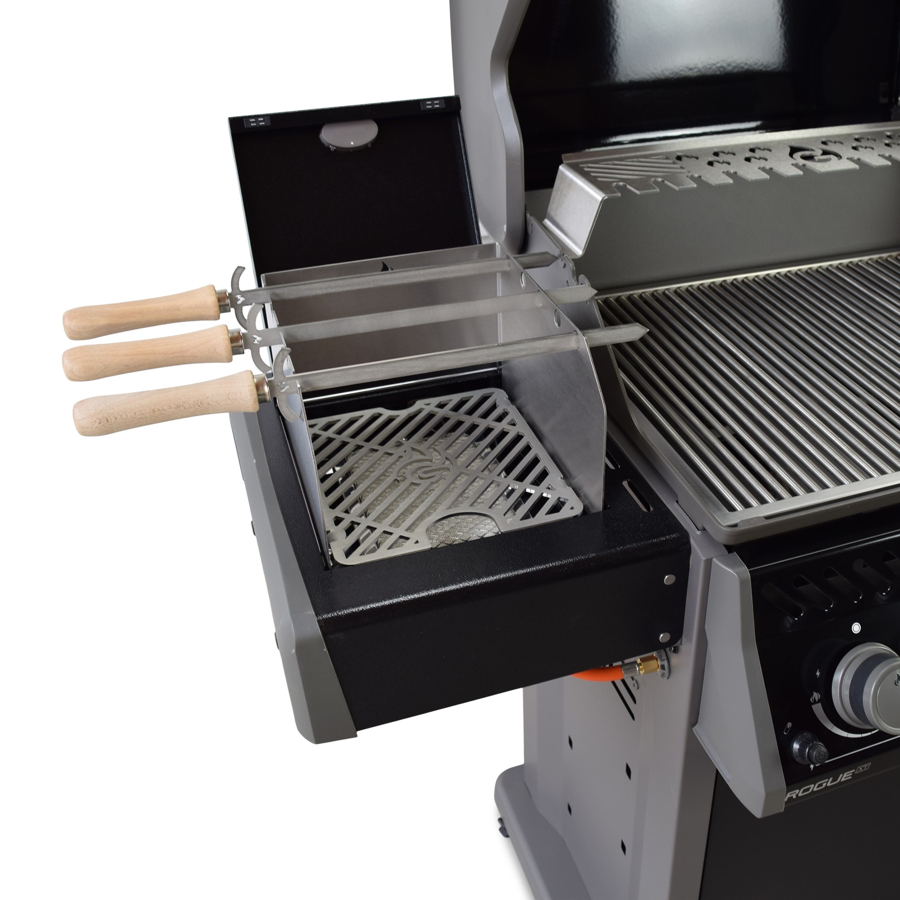 Grillrost.com BBQ Grillrost BBQ Set 3x Grillspieße, Made in Germany