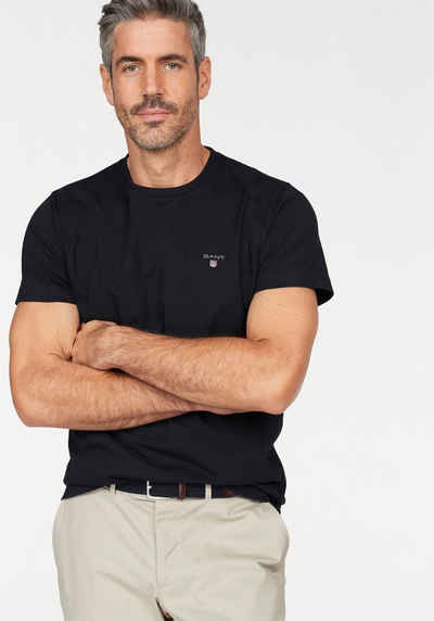 Gant T-Shirt »ORIGINAL SS T-SHIRT« mit kleiner Kontrast-Logostickerei