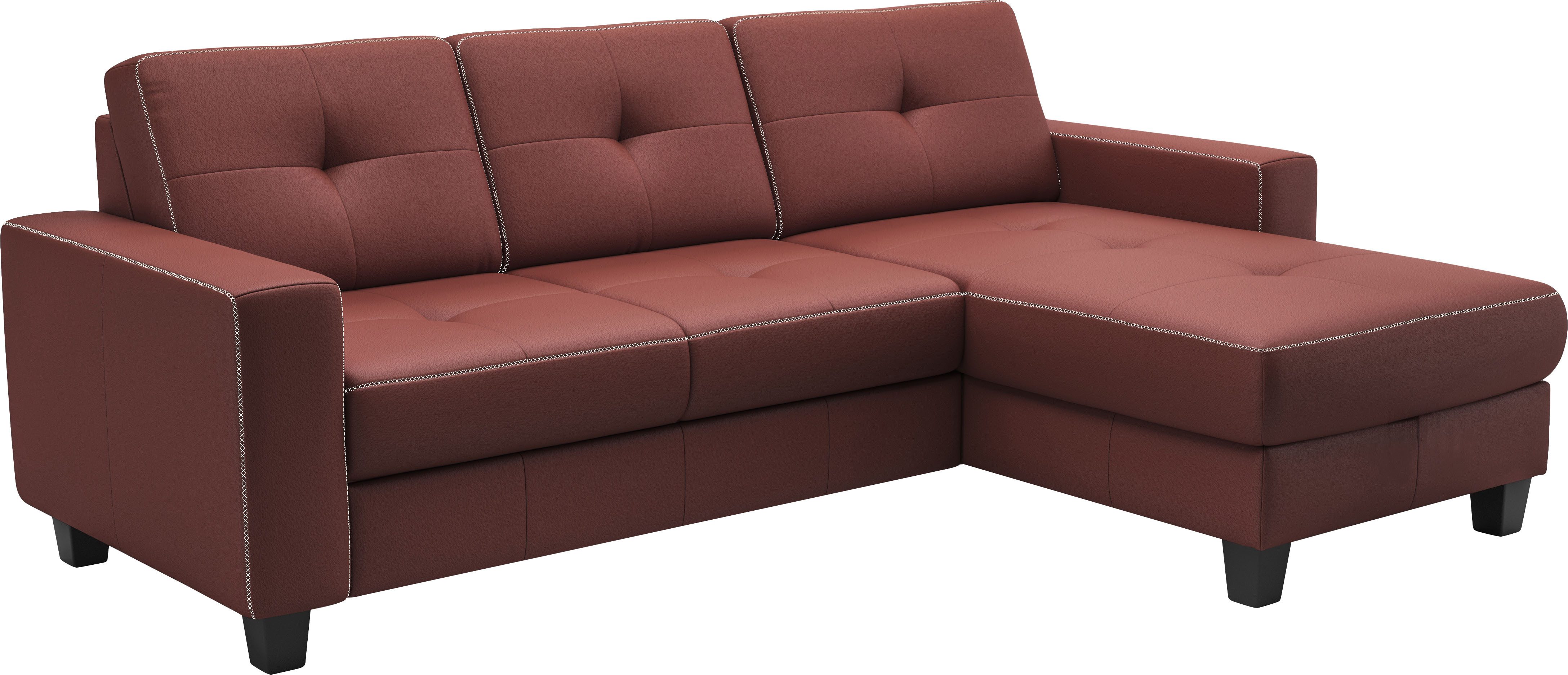 Home affaire Ecksofa Varese, wahlweise mit Bettfunktion und Bettkasten