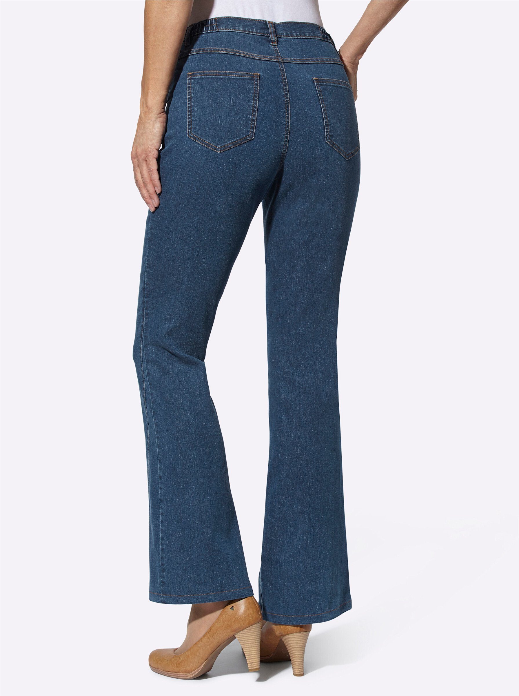 an! Sieh blue-stone-washed Bequeme Jeans