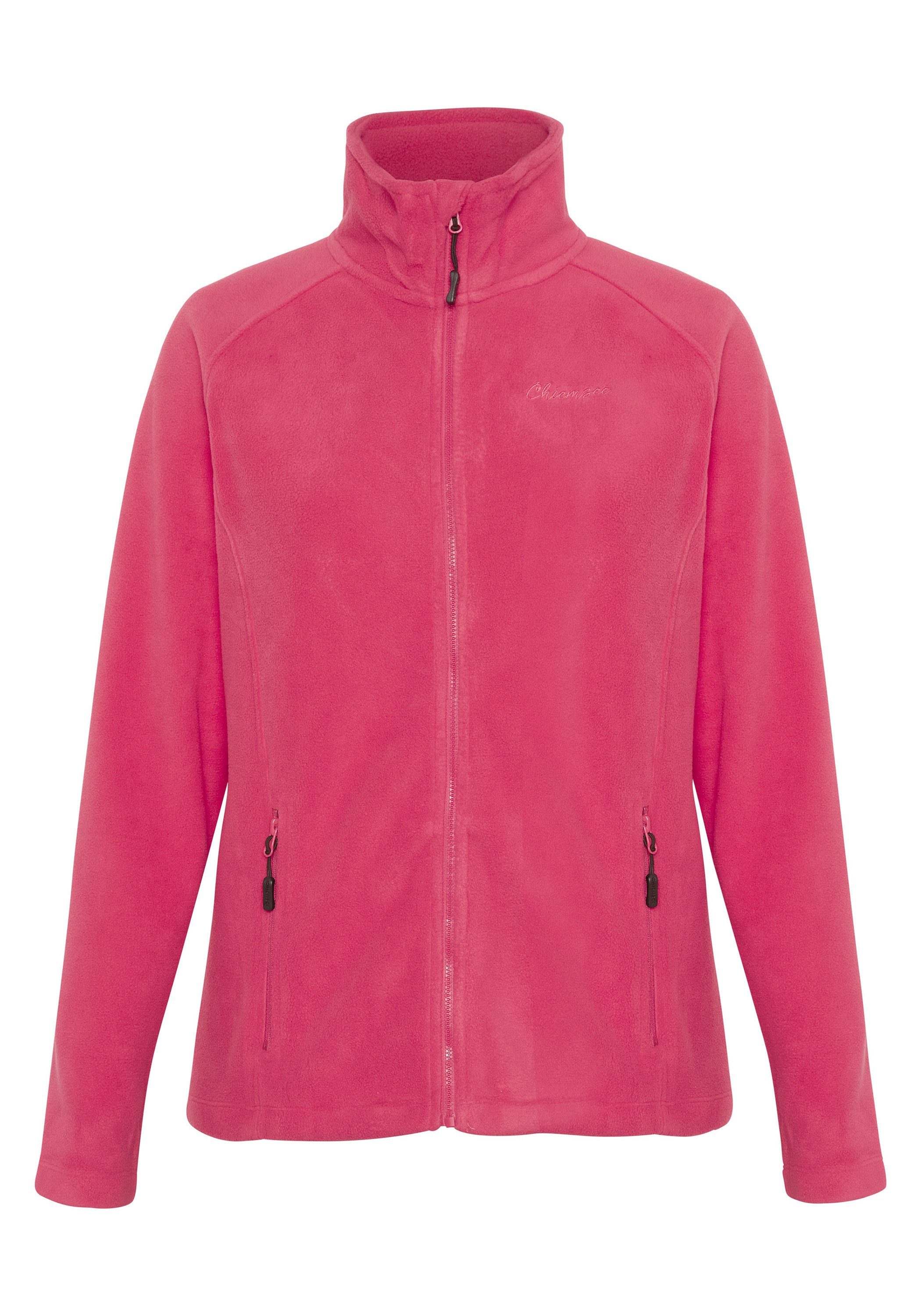 Chiemsee Fleecejacke Fleece-Jacke im Basic-Look 1 Raspberry 18-1754