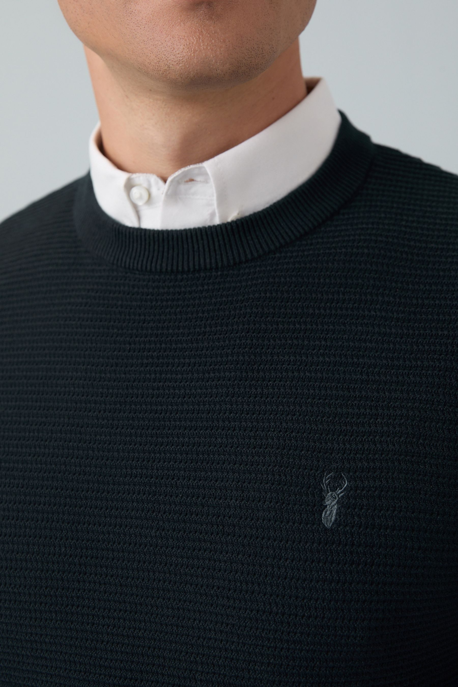 Next 2-in-1-Pullover Regular Fit Pullover mit Oxford-Hemdkragen (1-tlg)