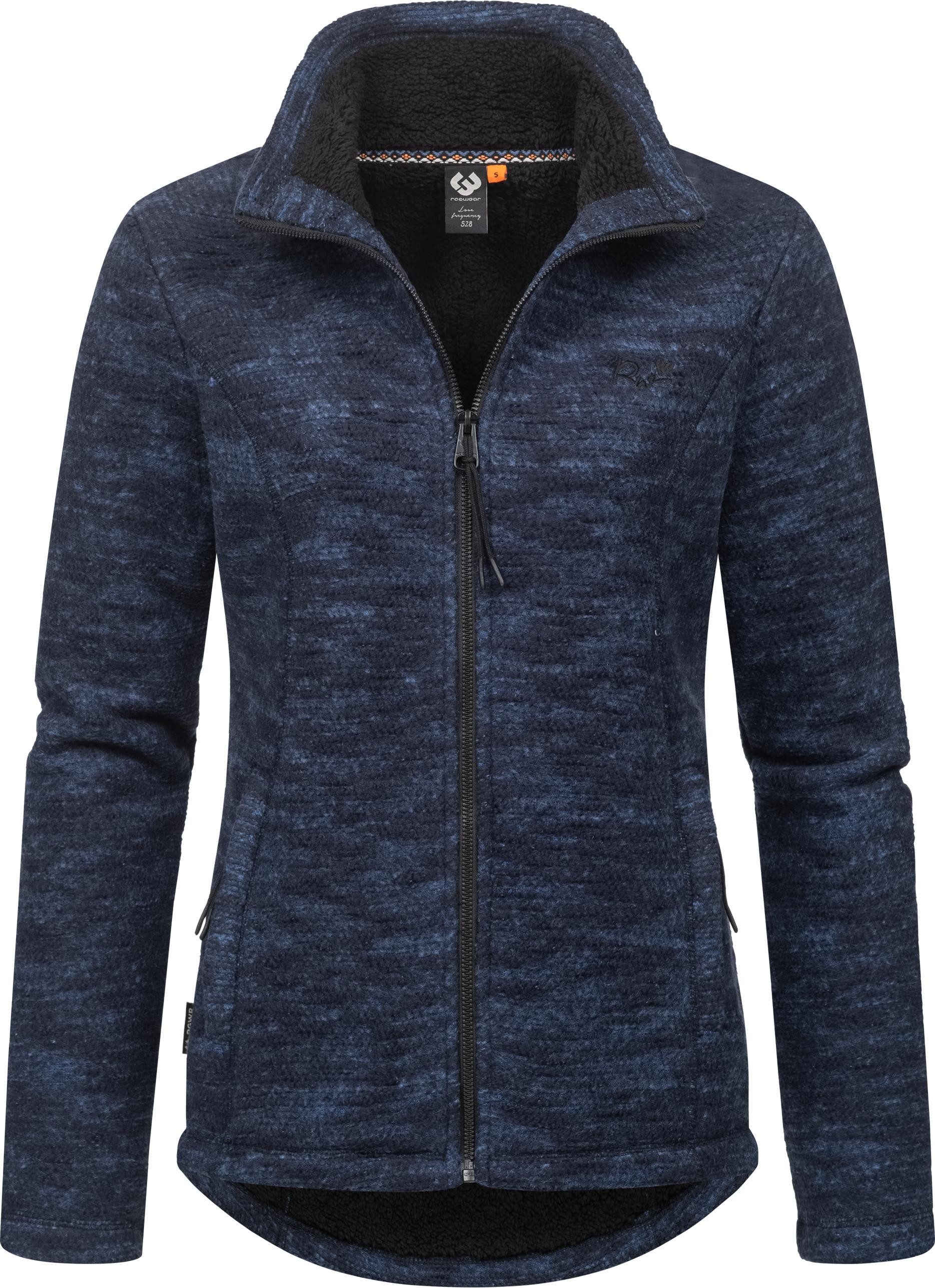 Ragwear Strickjacke Liram Melange Kuschelige Übergangsjacke in Strick-Optik