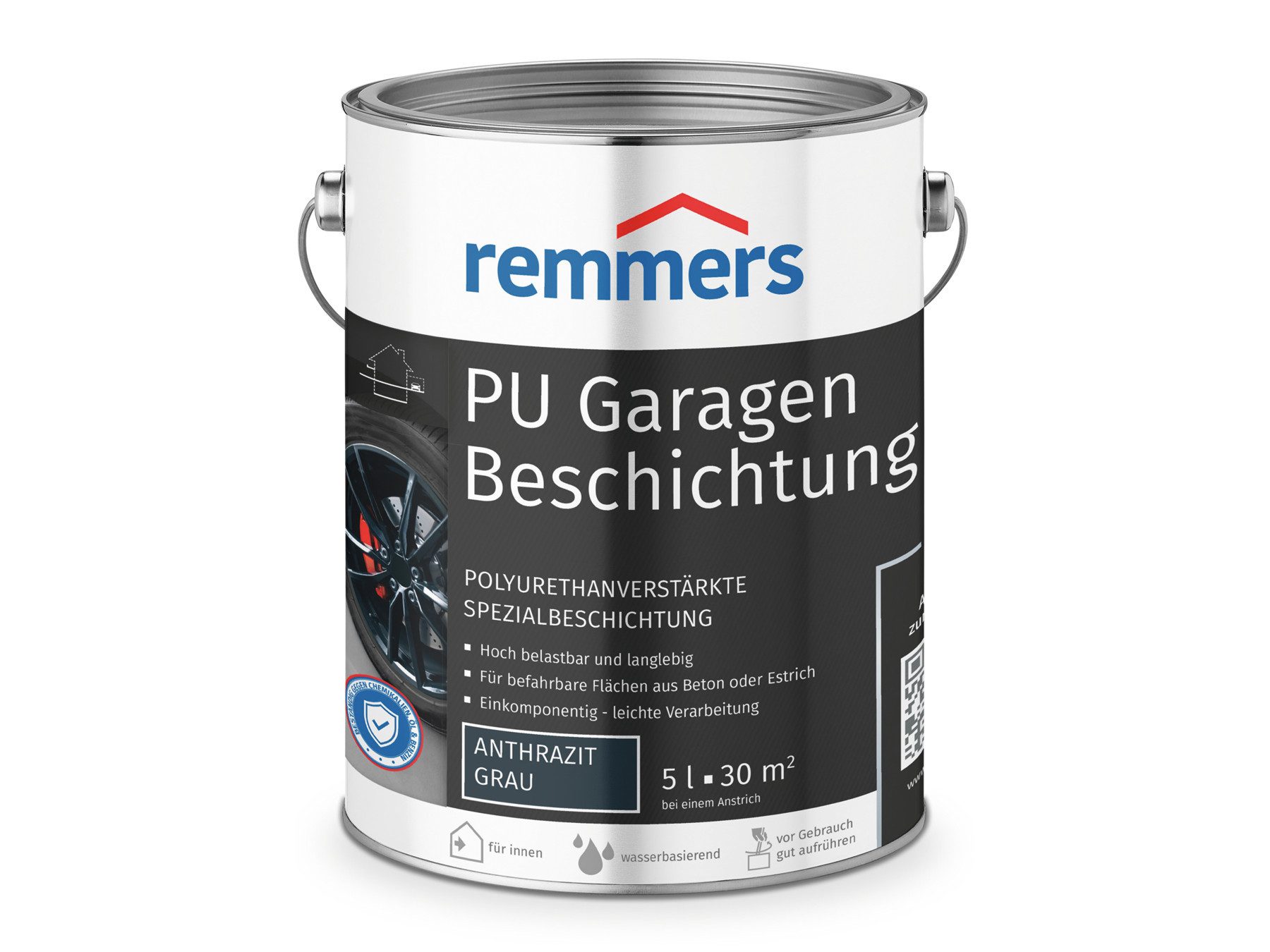Remmers Bodenversiegelung PU Garagenbeschichtung anthrazit 5 Liter