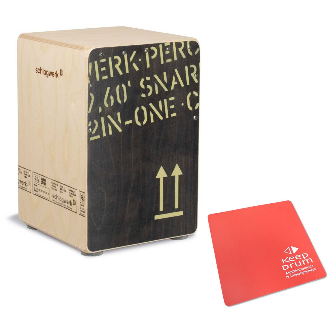 Cajon Schlagwerk CP403BLK Cajon mit Sitzpad Rot