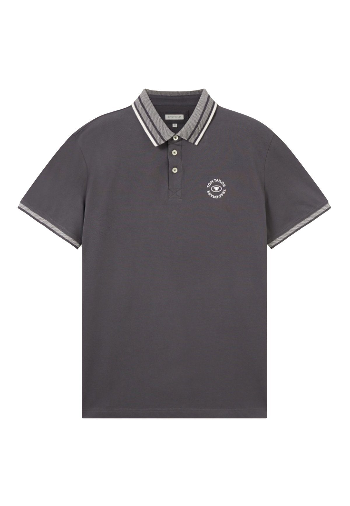 TOM 5312 BASIC mit Logoprägung TAILOR Poloshirt Shirt Dunkelgrau in POLO Polo
