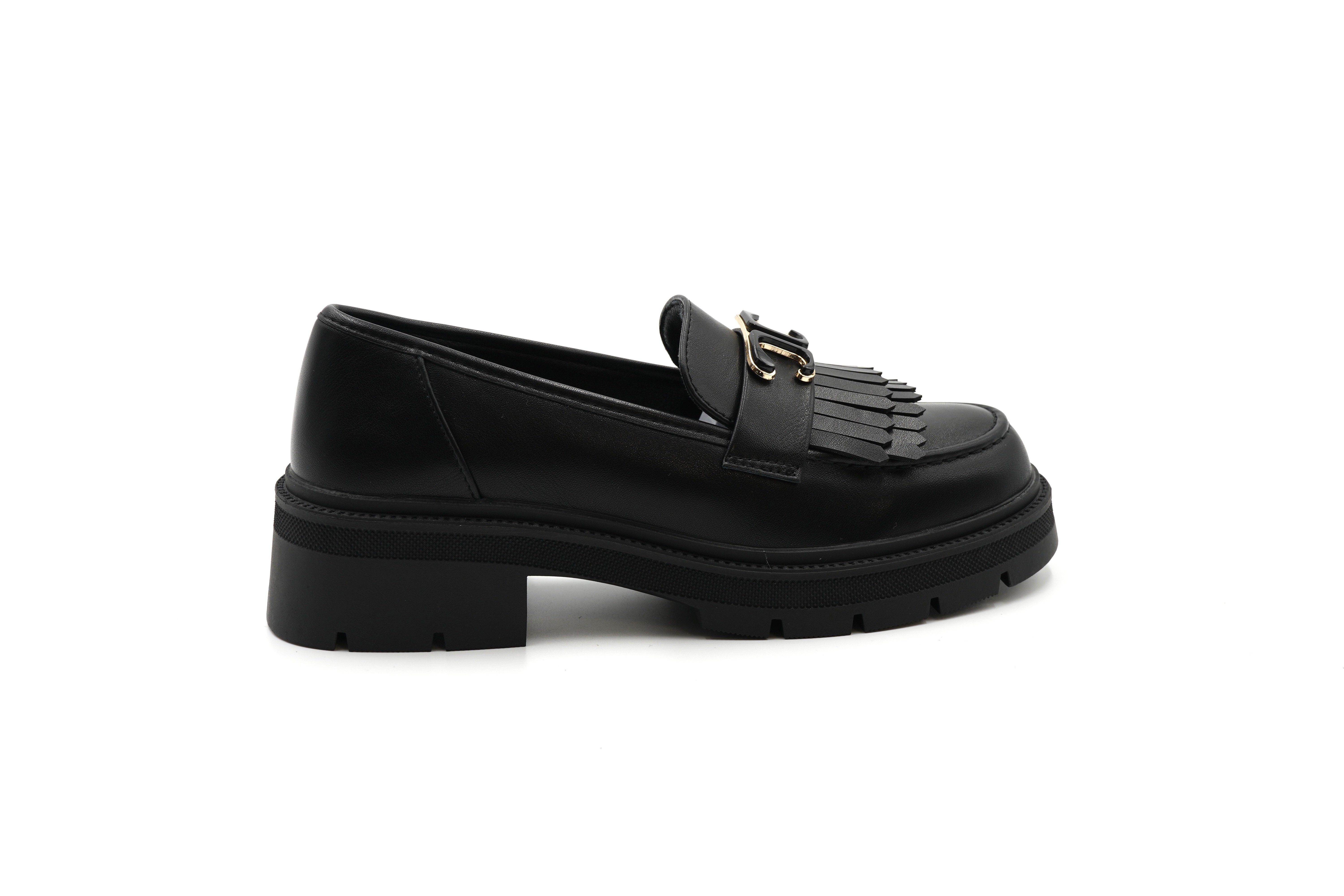 Sonderpostendiscount Damenschuhe Modell XJ-1005 Black Loafer Loafer