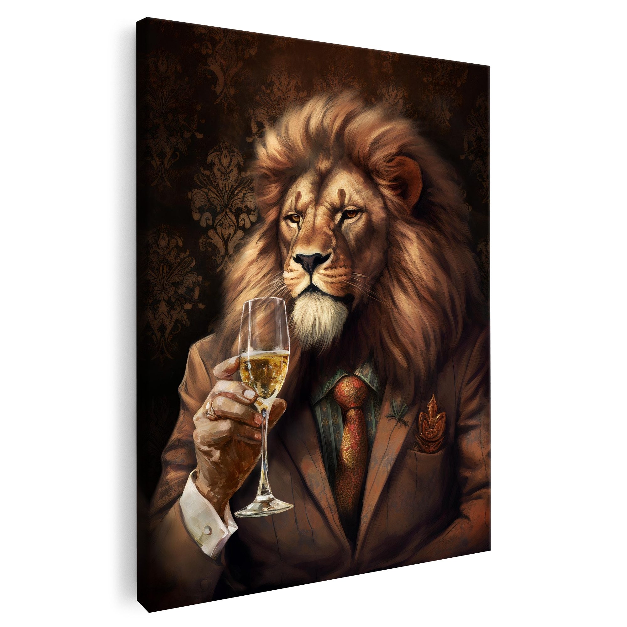 Artmazing Leinwandbild Sir Lion, XXL Leinwand günstig online kaufen