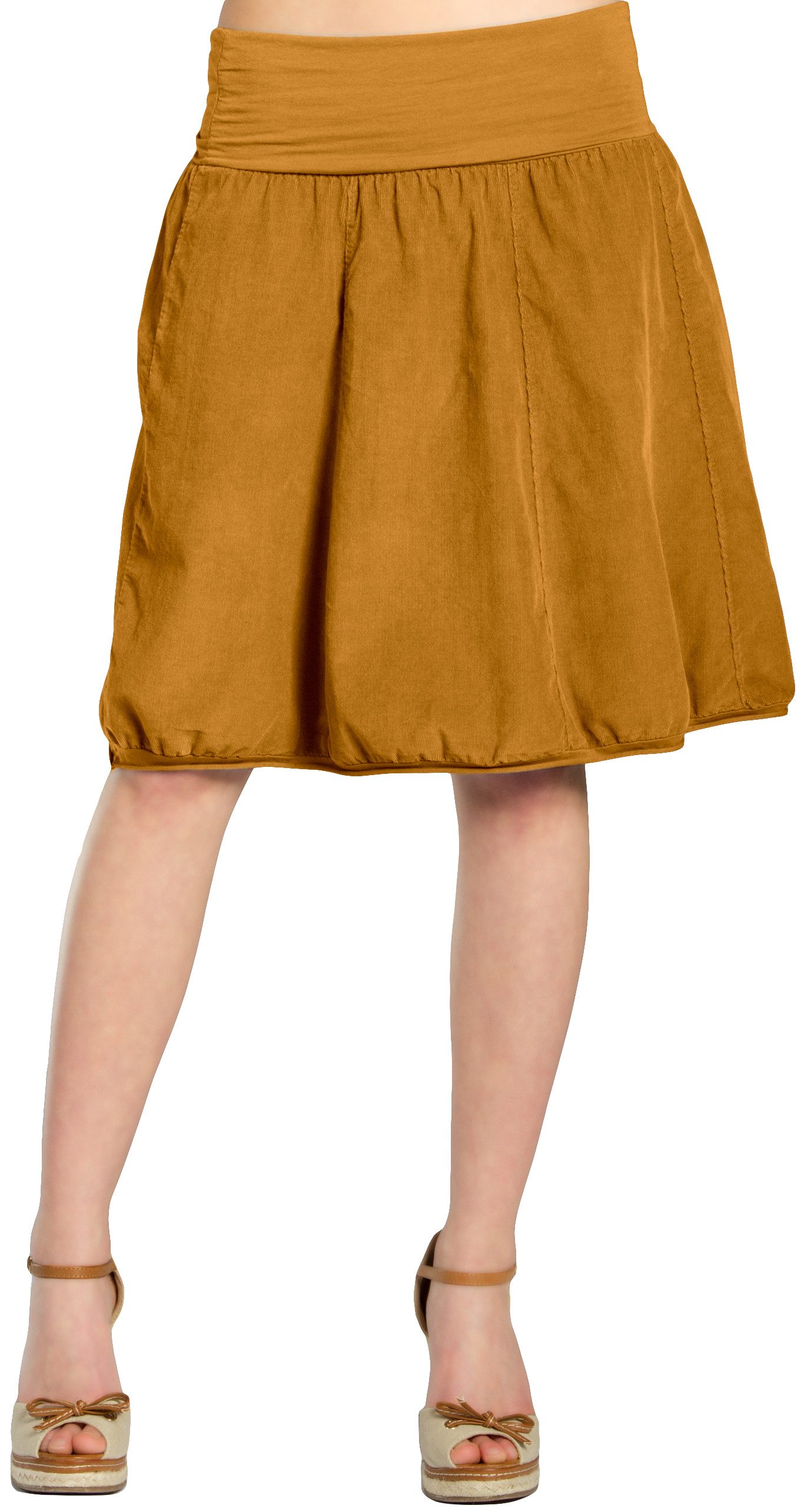 Caspar Faltenrock RO004 Damen Cord Rock günstig online kaufen