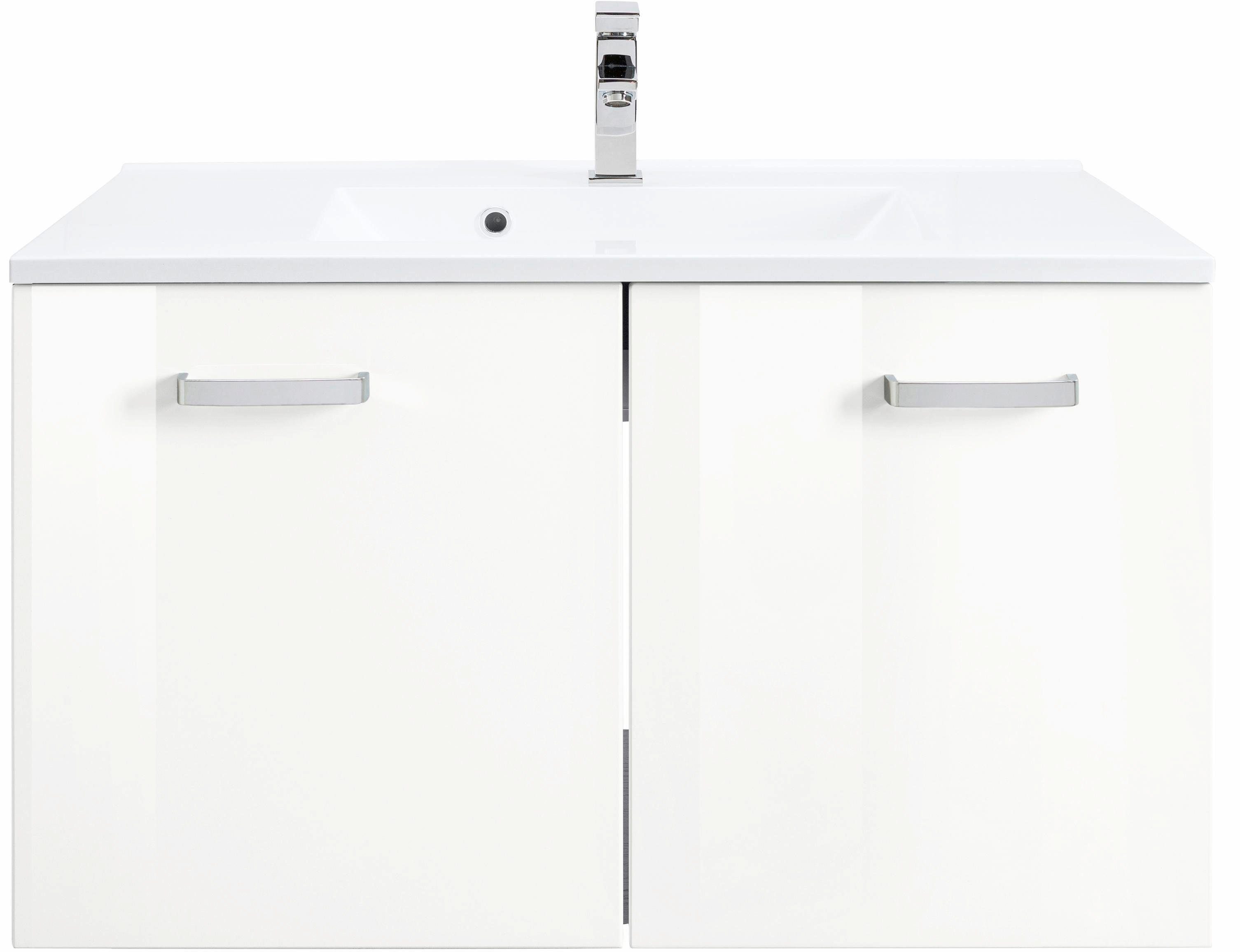 HELD Waschtisch cm | MÖBEL Ravenna Breite 60 Waschbeckenunterschrank weiß Waschbecken, Badmöbel, inkl. weiß/weiß