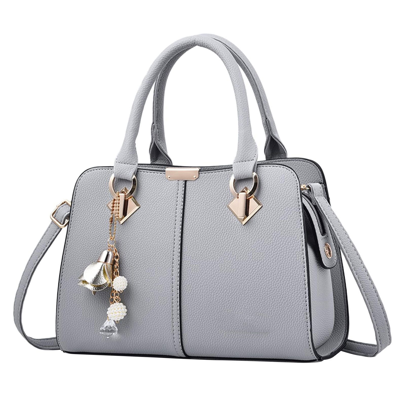 MODFU Henkeltasche Umhängetasche Freizeittasche Tragetasche Aktentasche Tasche (Arbeitstasche Messenger-Tasche Top Griff mit Schultergurt, 1-tlg., Unitasche, Bürotasche, Kunstleder), für Frau Frauen Jungen Arbeit Business Schule Büro Reisen usw