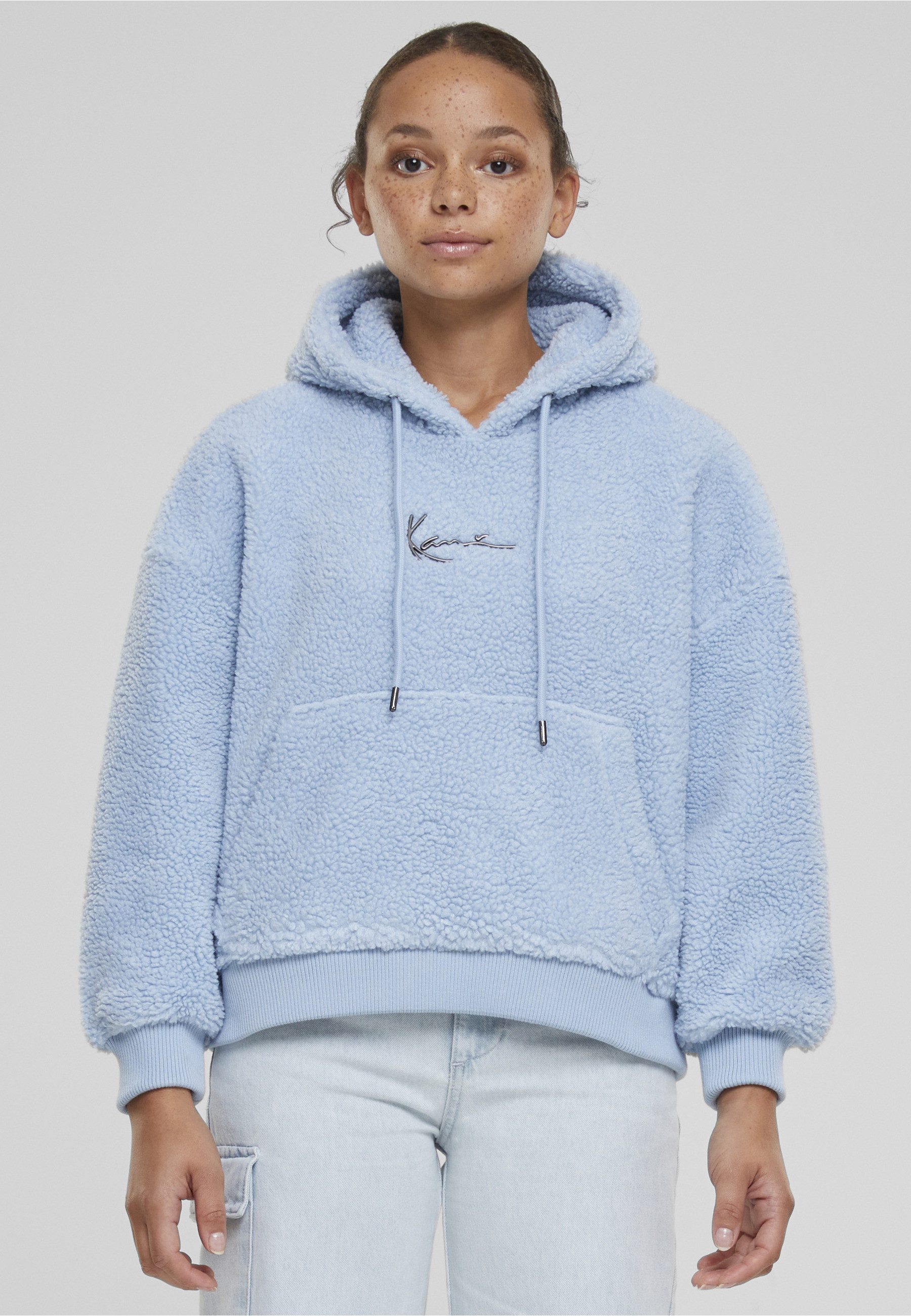 Karl Kani Kapuzenpullover Karl Kani Damen KW233-041-2 KK Metal Signature Teddy Os Hoodie (1-tlg)