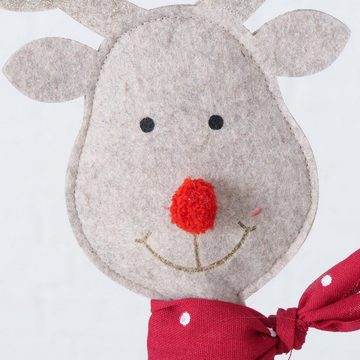 BOLTZE Weihnachtsfigur, MDF, Polyester-Filz