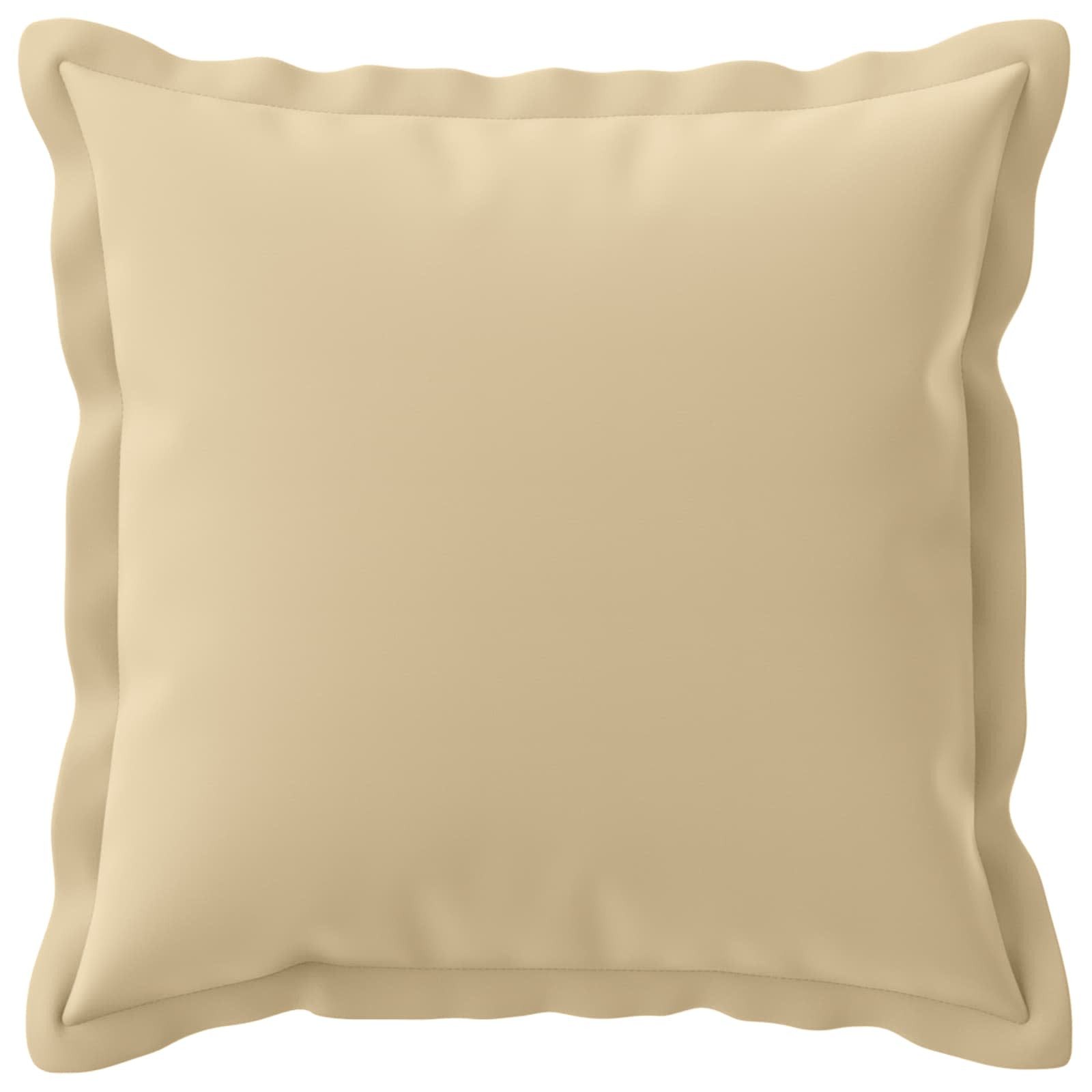 vidaXL Kissenbezug Kissenbezug 12 stk. HOUTEN Beige 45 x 45 cm Polyester, (12 Stück)