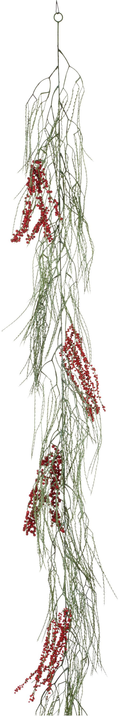 Kunstgirlande Girlande, Creativ green, mit zahlreichen Beeren