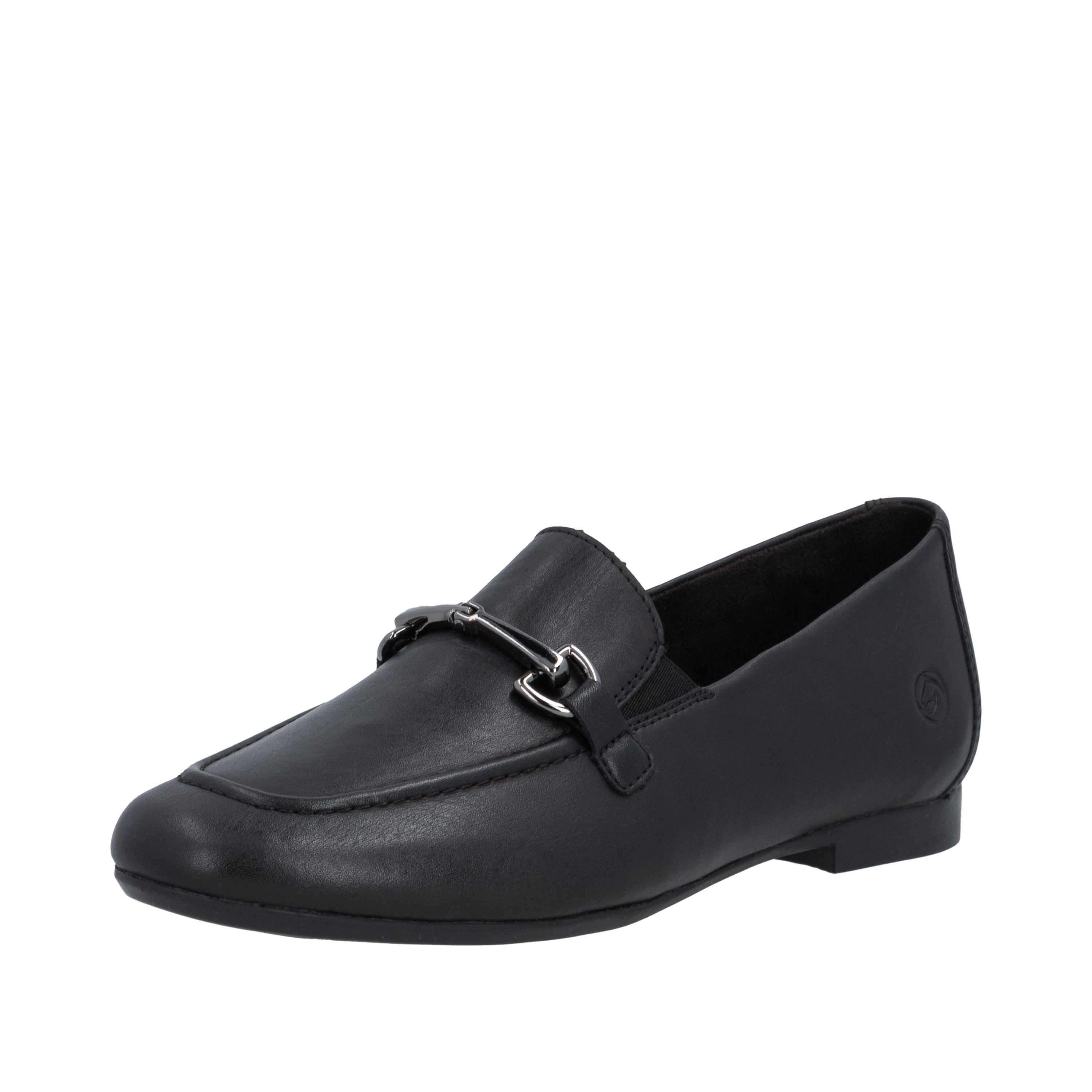 Remonte Loafer Slipper, Schlupfschuh, Spangenschuh mit kleinen Stretcheinsätzen