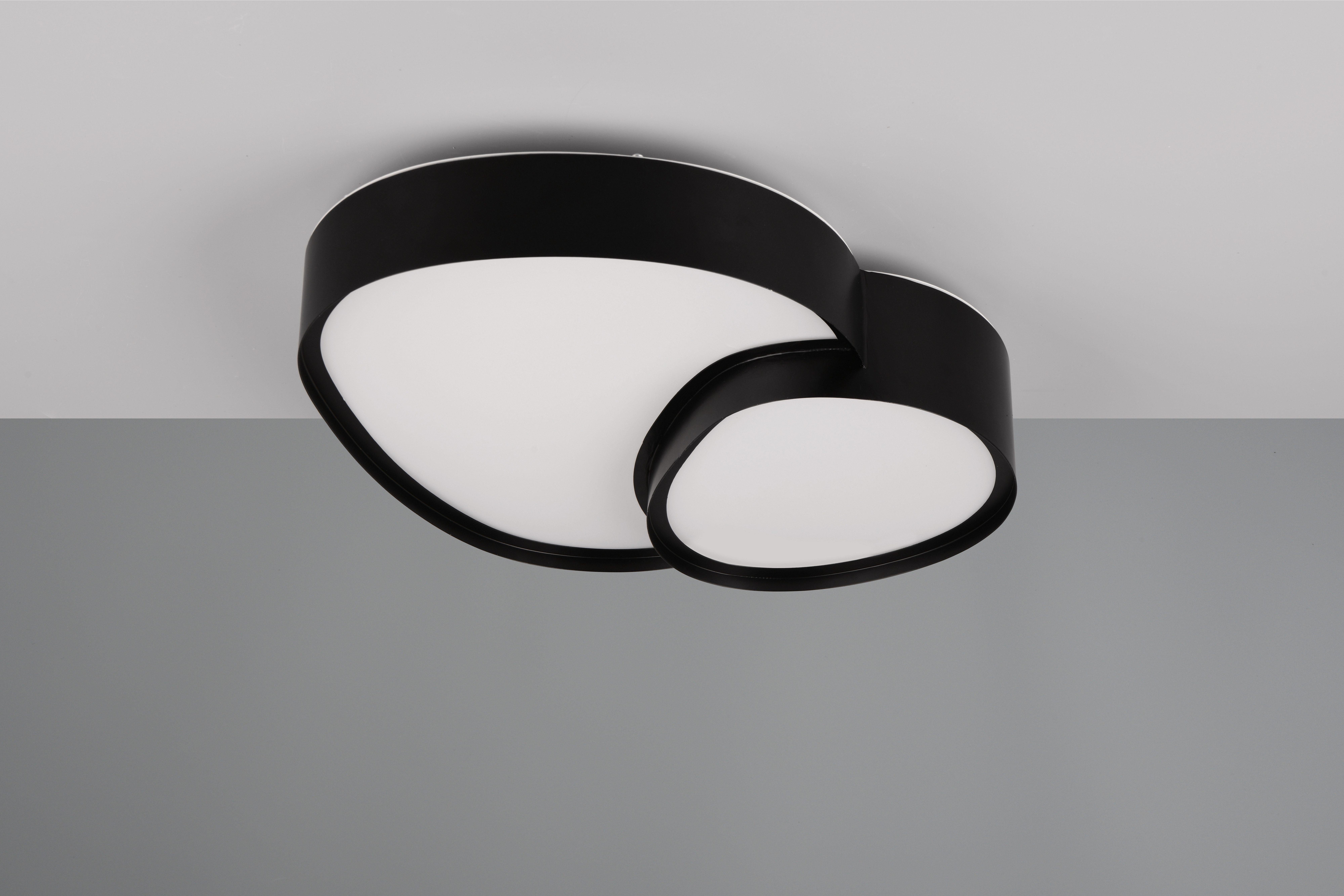 TRIO Leuchten LED Deckenleuchte RISE, LED Deckenlampe 21W 2400 Lumen warmweiß bis kaltweiß 2700-6500K, Dimmfunktion, LED fest integriert, warmweiß - kaltweiß, Fernbedienung dimmbar Memoryfunktion Nachtlicht CCT Lichtfarbe wählbar