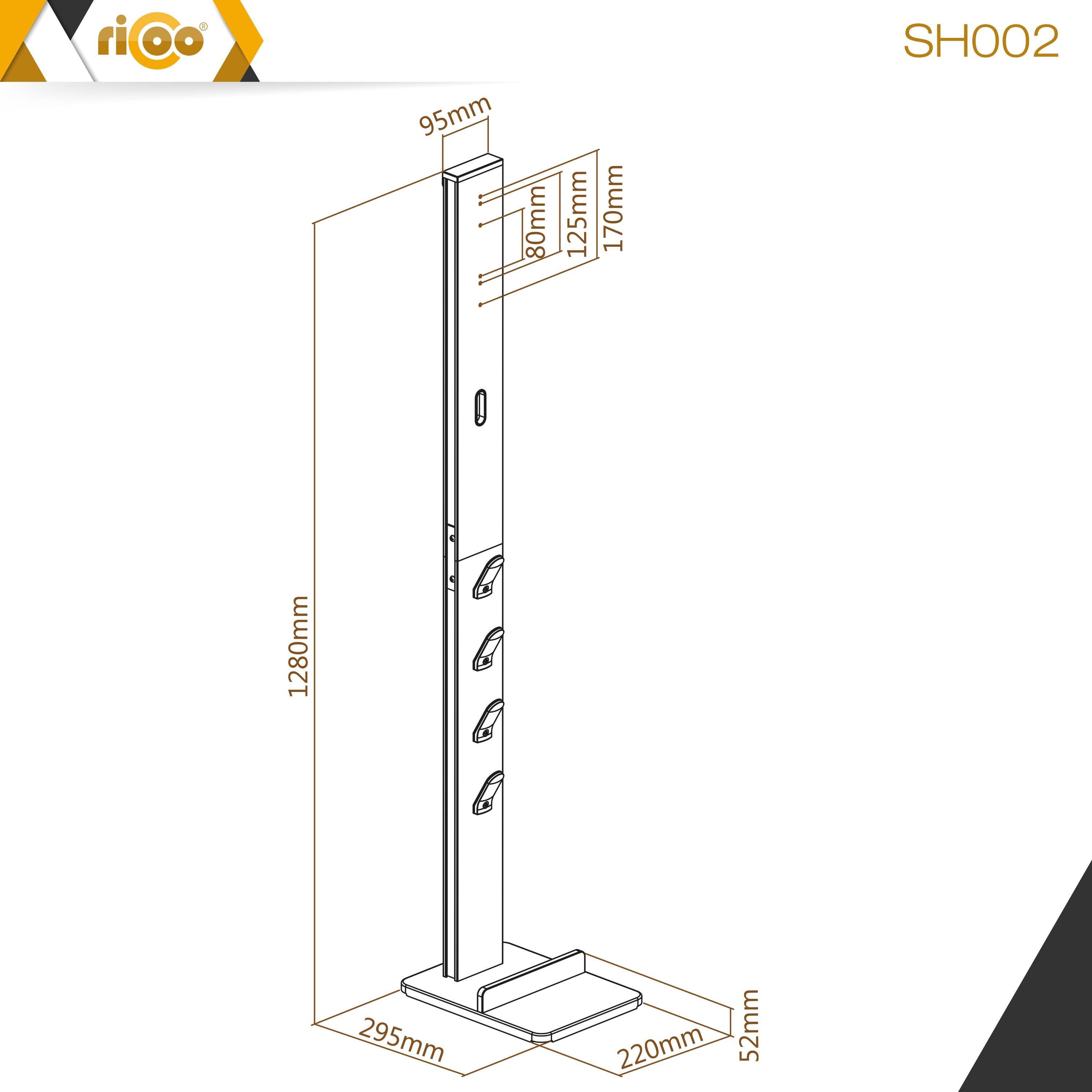 SH002 neigbar Halter RICOO Monitor (bis Wand ausziehbar VESA TV-Wandhalterung, Zoll, 100x100) schwenkbar 27