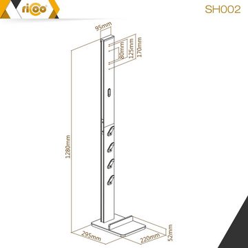 RICOO SH002 TV-Wandhalterung, (bis 27 Zoll, schwenkbar neigbar ausziehbar Monitor Wand Halter VESA 100x100)