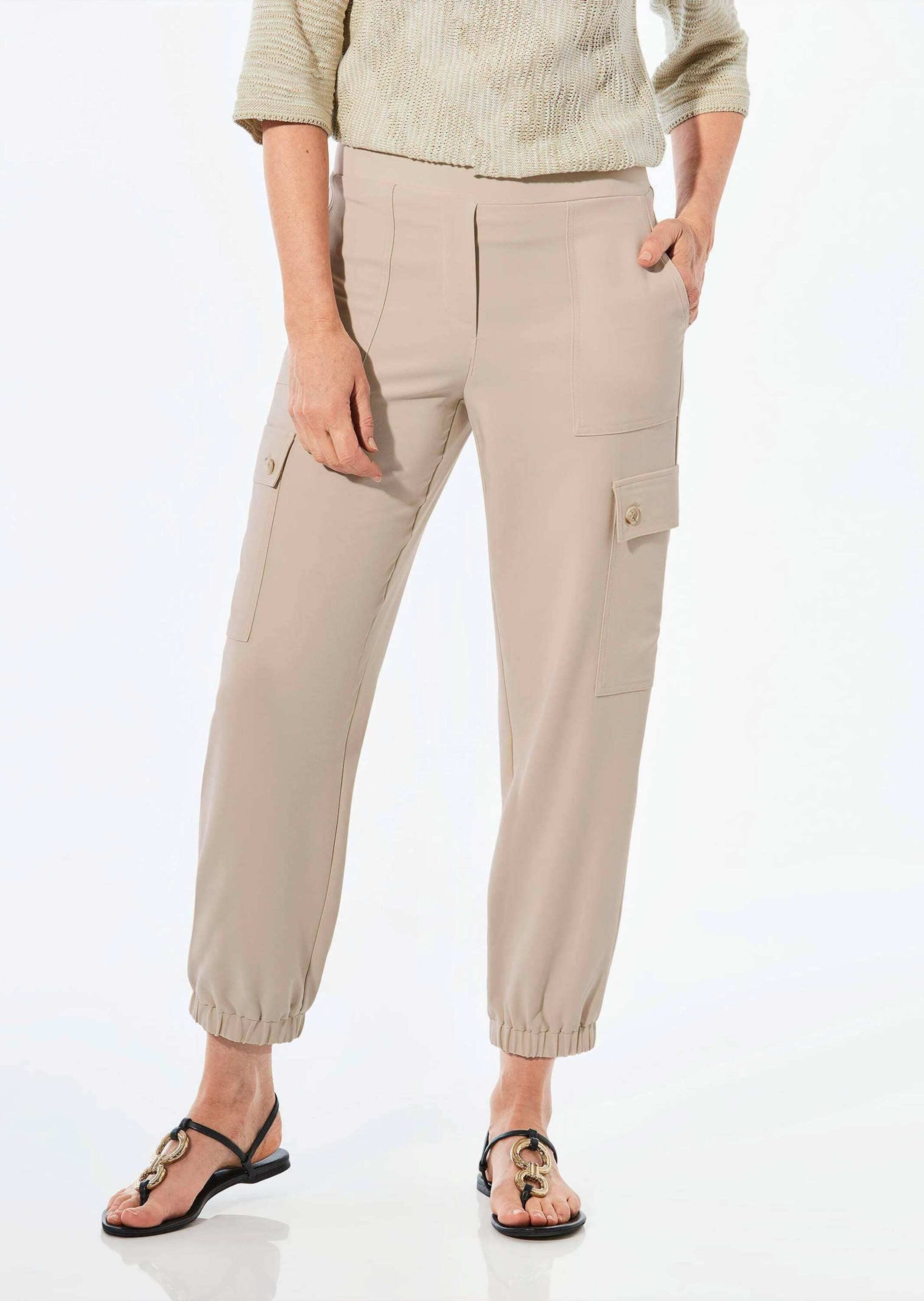 GOLDNER Stoffhose Hose im Cargo-Look