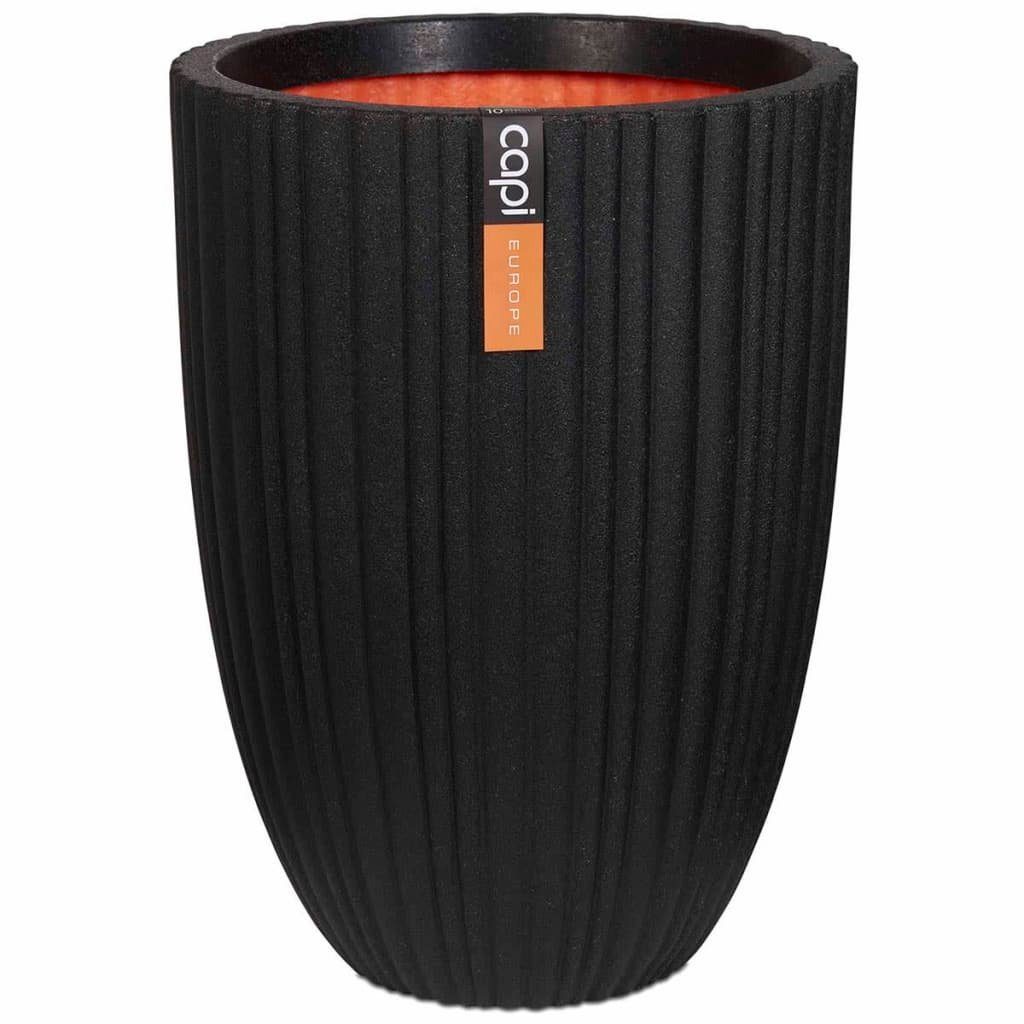 Capi Blumentopf Vase Urban Tube Elegant Niedrig 46 x 58 cm Schwarz PKBLT783 (1 St)