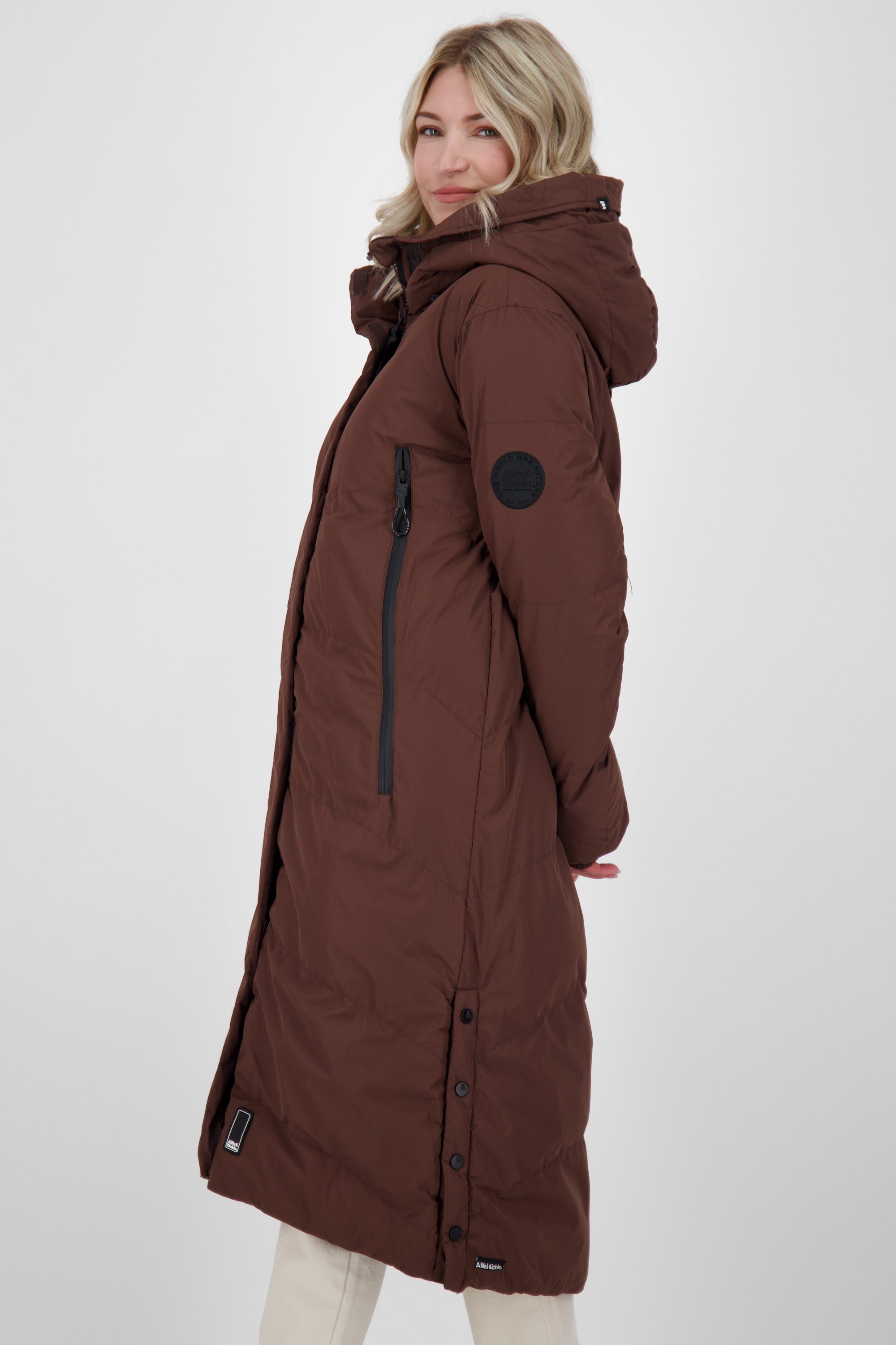 Alife & Winterjacke, Jacke gefütterte Damen Kickin A JunaAK Winterjacke Coat puce