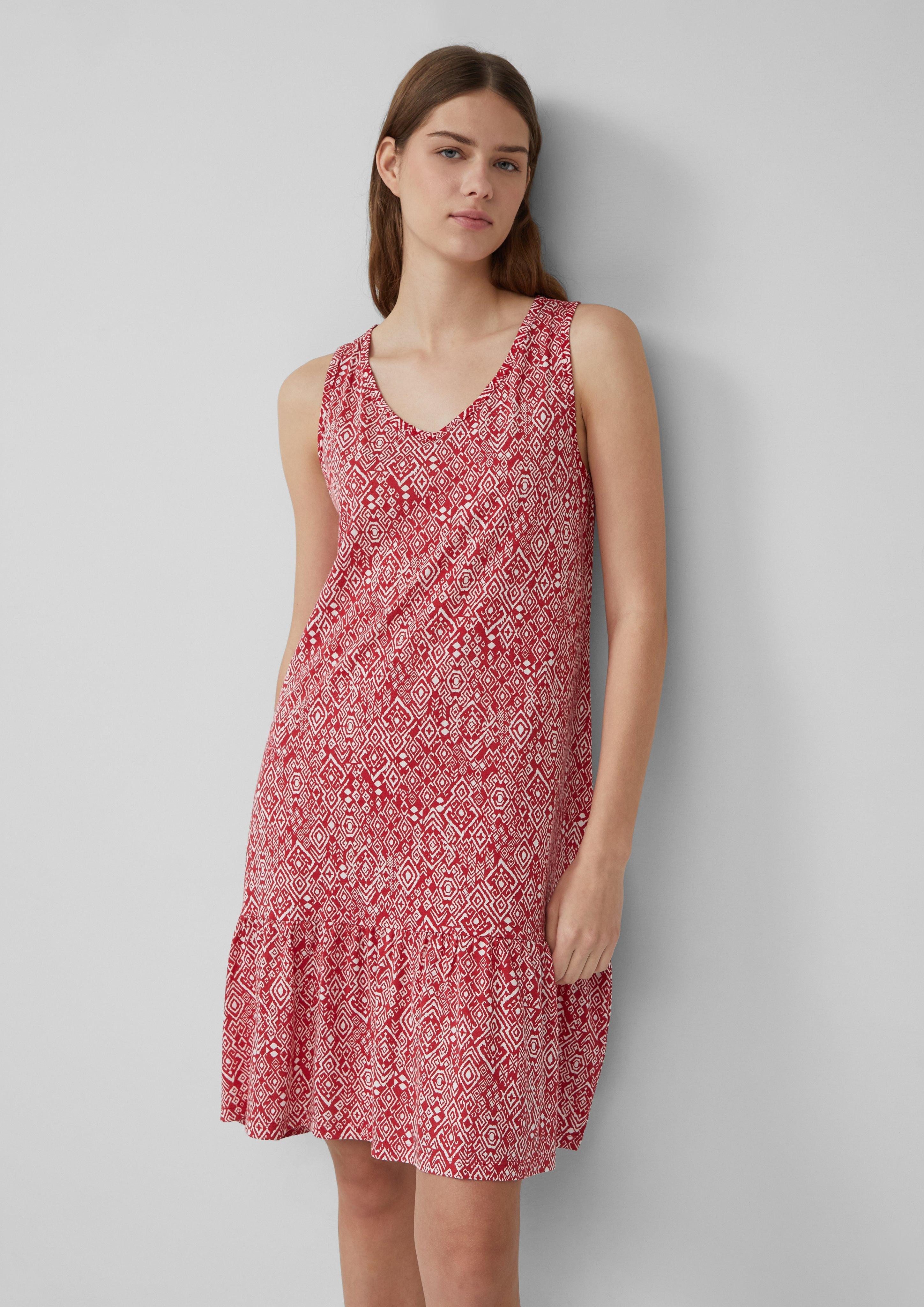 s.Oliver Minikleid Kurzes Jersey-Kleid mit Schleifendetail günstig online kaufen