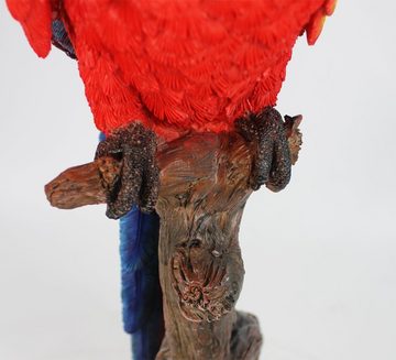 Arnusa Gartenfigur Ara Papagei 66cm Dekofigur, Tierfigur wie echt
