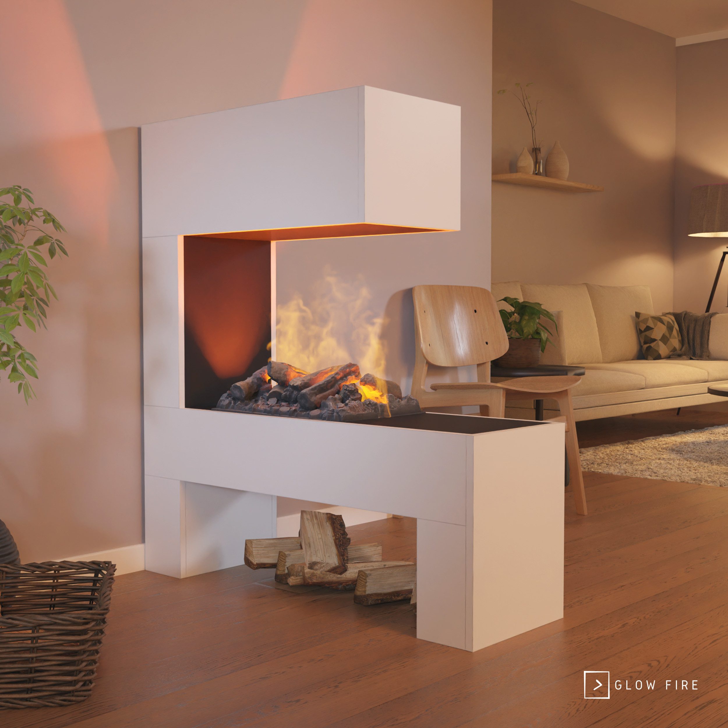 GLOW FIRE Elektrokamin Mozart Wasserdampf Kamin, günstig online kaufen