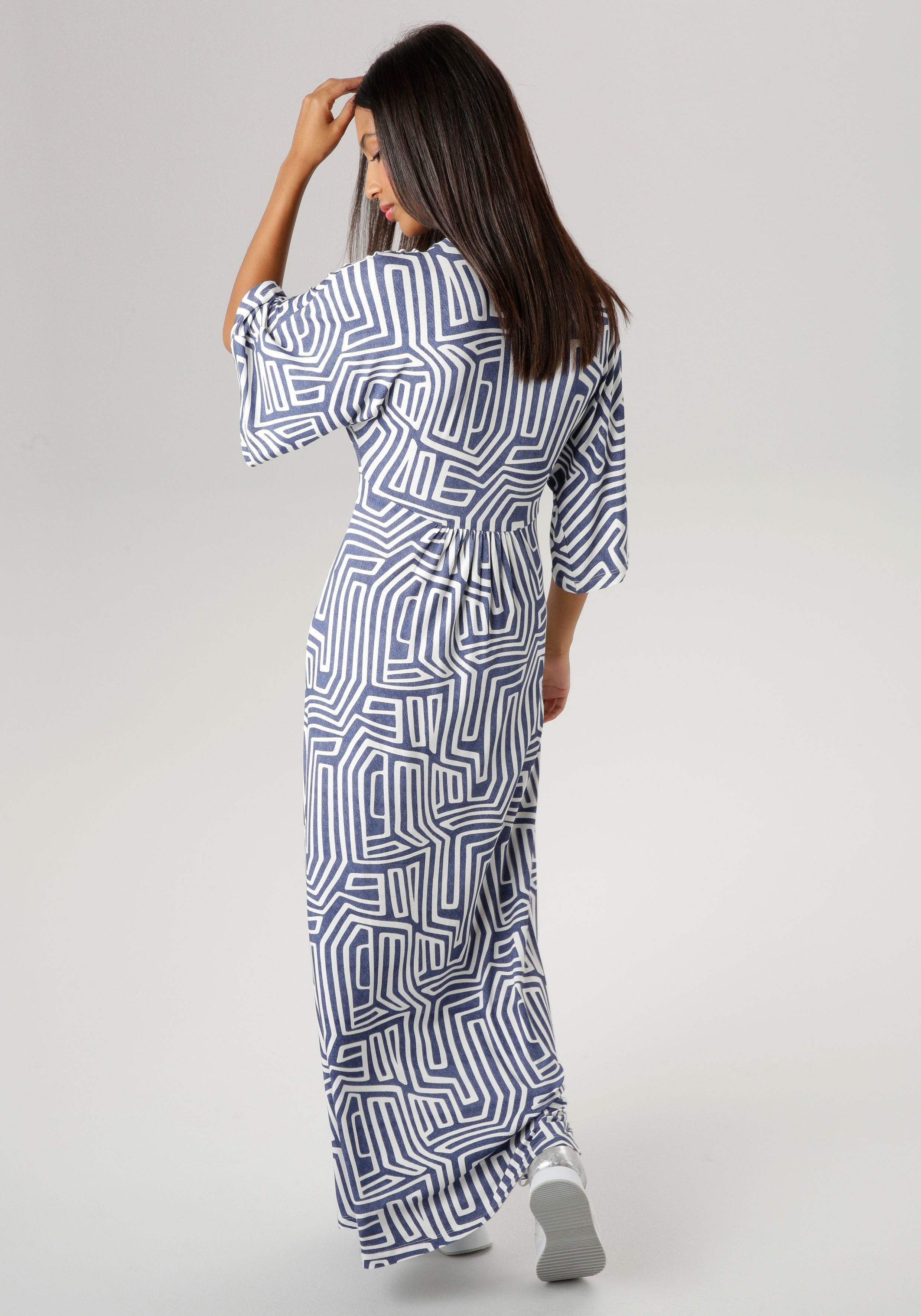 Aniston SELECTED Sommerkleid mit grafischem Druck günstig online kaufen