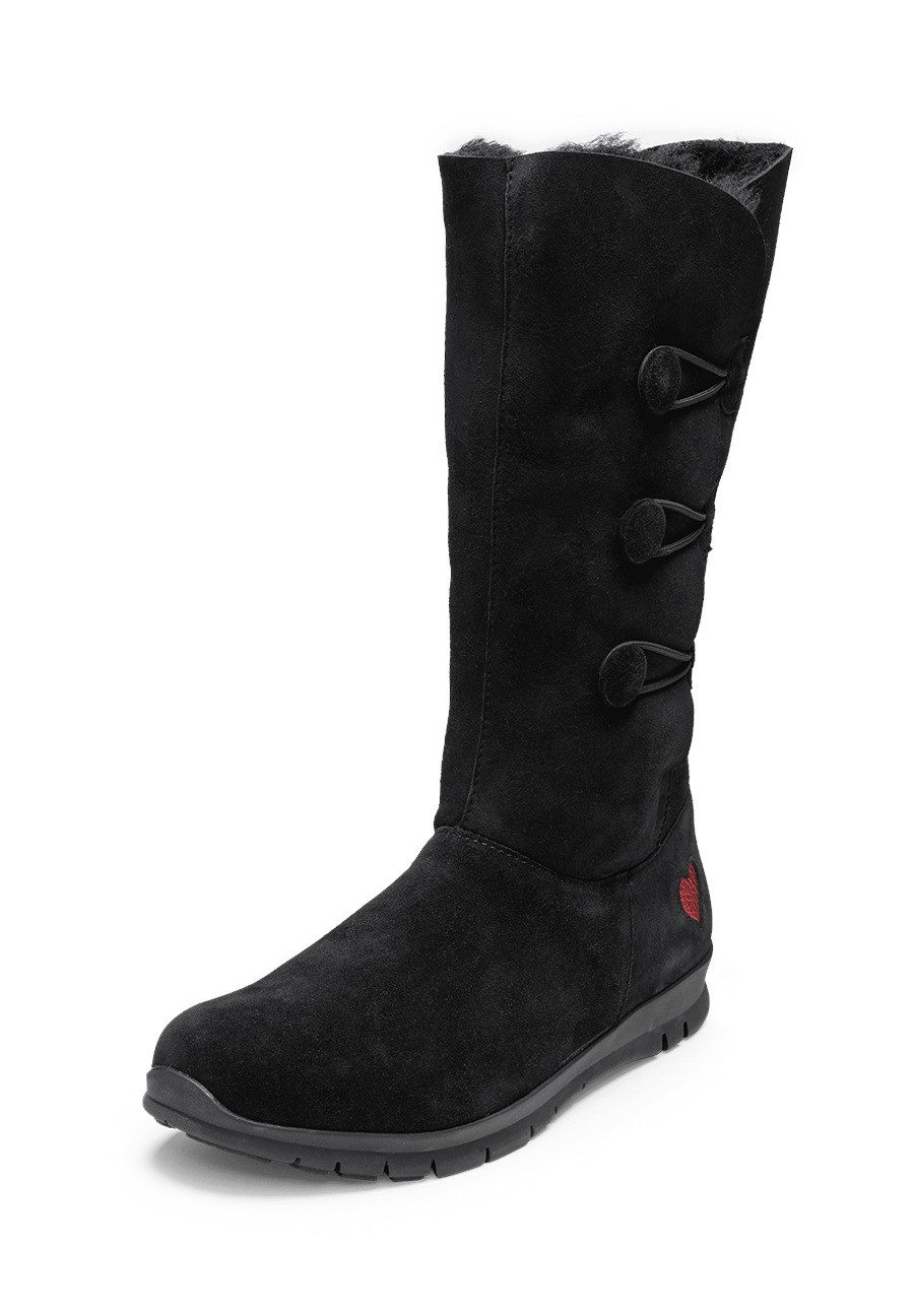 vitaform Damenschuhe Stiefel Veloursleder Stiefel