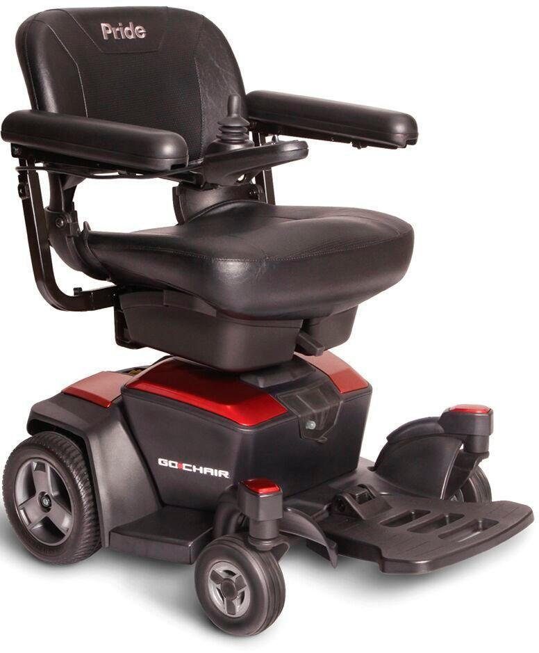 mobilis Elektrorollstuhl M35+, Ideal auch im Haus, Fußbrett hochklappbar, Joystick Rechts oder Links