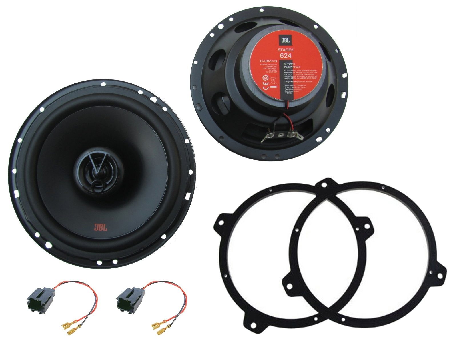 DSX JBL Audio Boxen Set für BMW 3er E46 Limousine Frontlautsprecher Heck Auto-Lautsprecher (40 W)