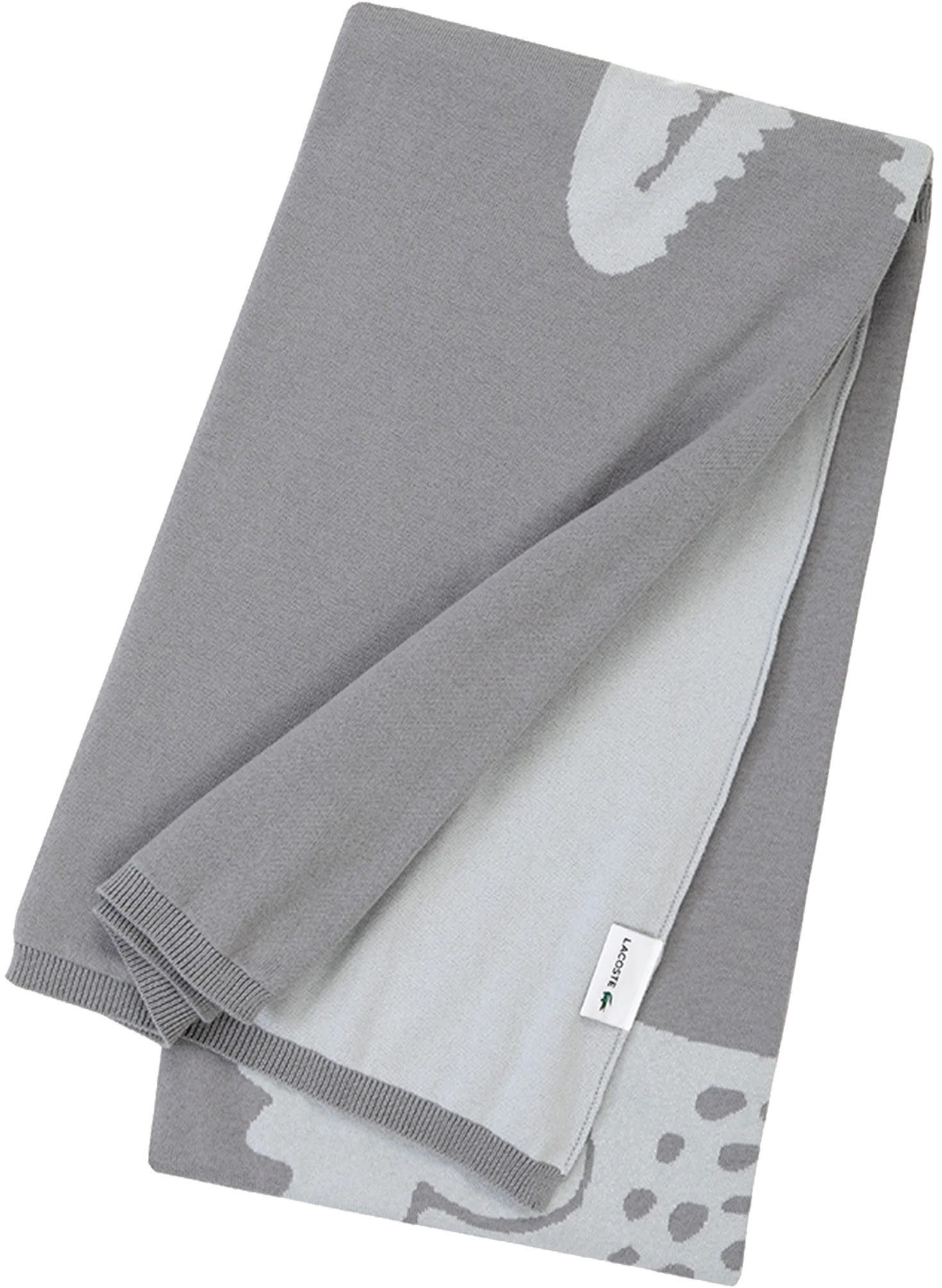 Plaid LREFLET, Lacoste, mit Label-Applikationen