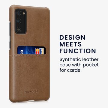 kwmobile Handyhülle Hülle für Samsung Galaxy S20 FE, Handyhülle Handy Case - Kunstleder mit Kartenfach