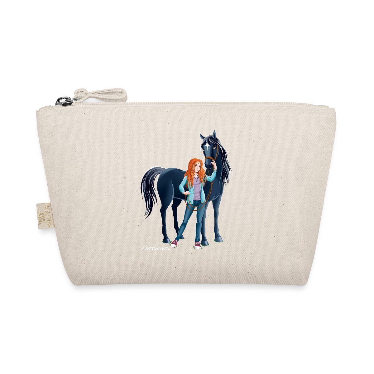 Spreadshirt Kosmetiktasche Ostwind Mika und Ostwind Stehend Zusammen Täschchen (1-tlg)