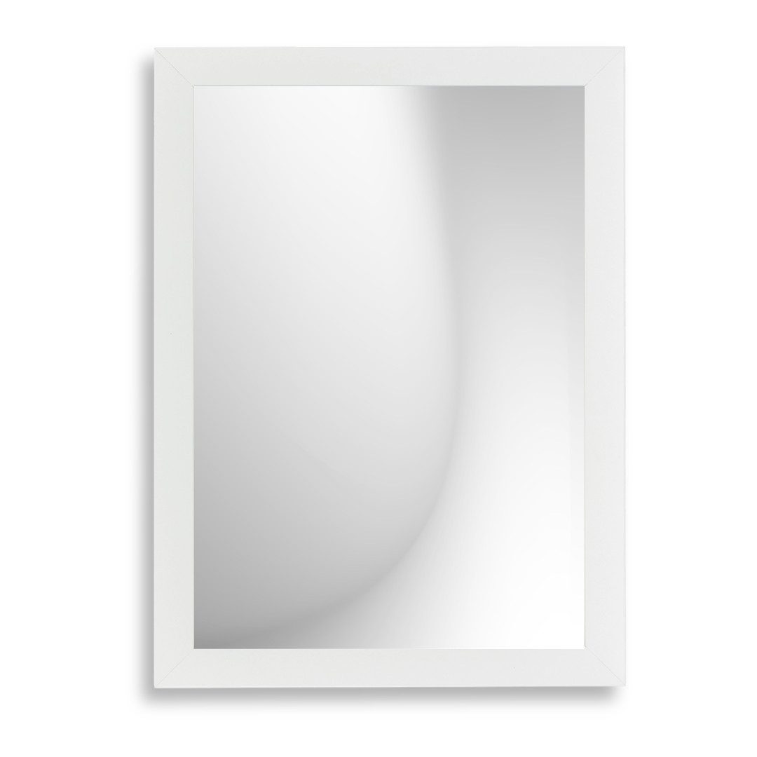 EmsCraft24 Wandspiegel 60x40 cm Hoch- und Querformat Spiegel Kunstoffspiegel montierbar