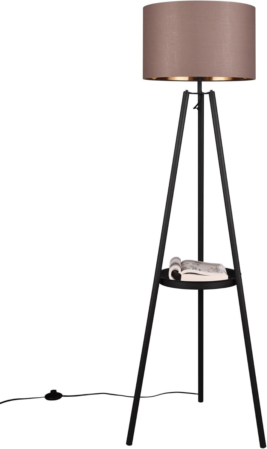 lightling Stehlampe Coby, ohne Leuchtmittel, mit Ablagefläche, Fußschaler, günstig online kaufen