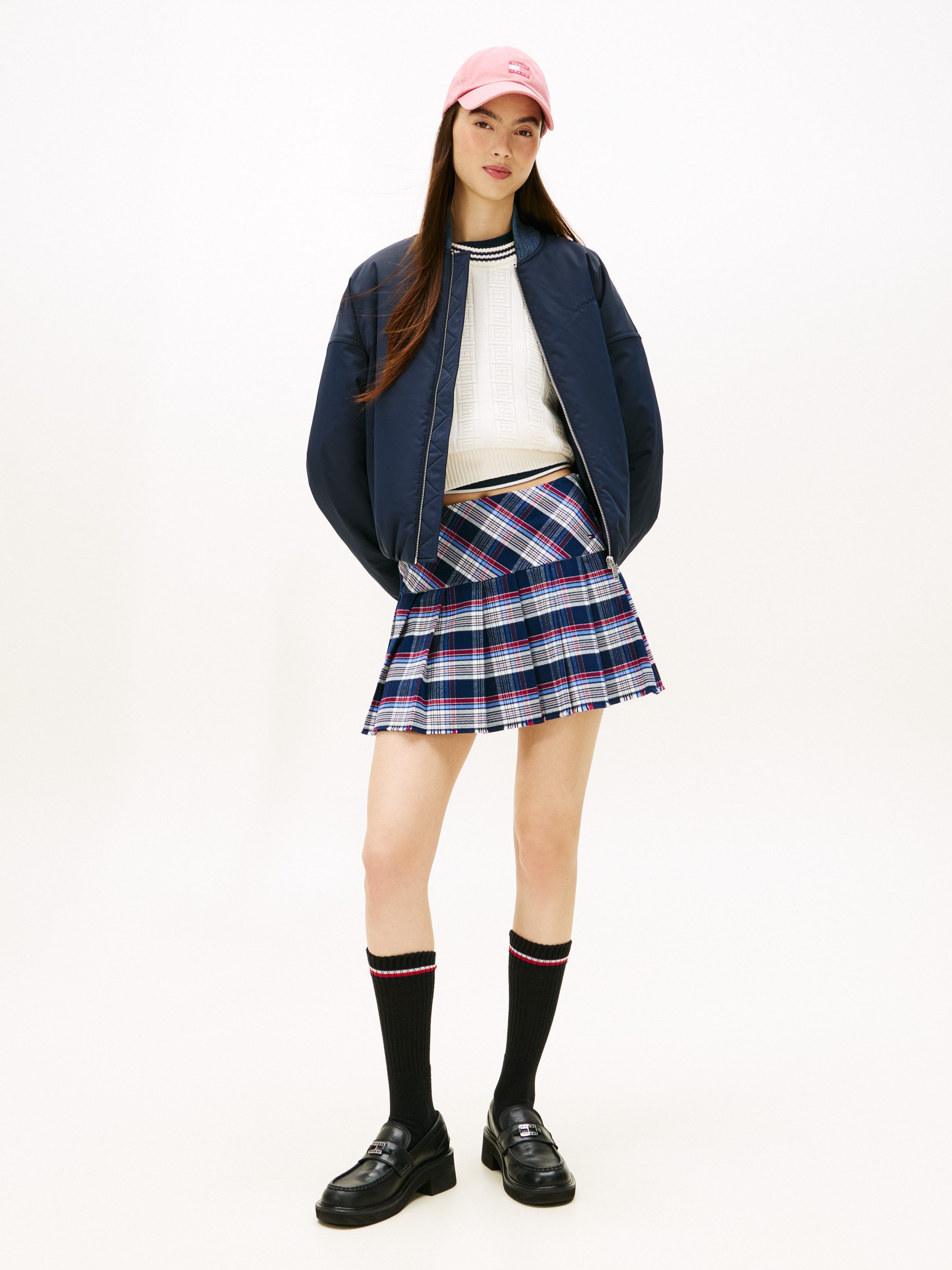 Tommy Jeans Karorock TJW STRUCTURED PLEAT MINI SKIRT