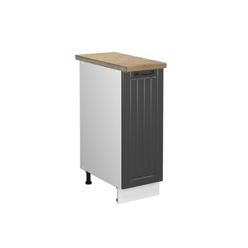 Vicco Apothekerschrank Fame-Line Anthrazit Landhaus/Weiß 30 cm AP Eiche günstig online kaufen