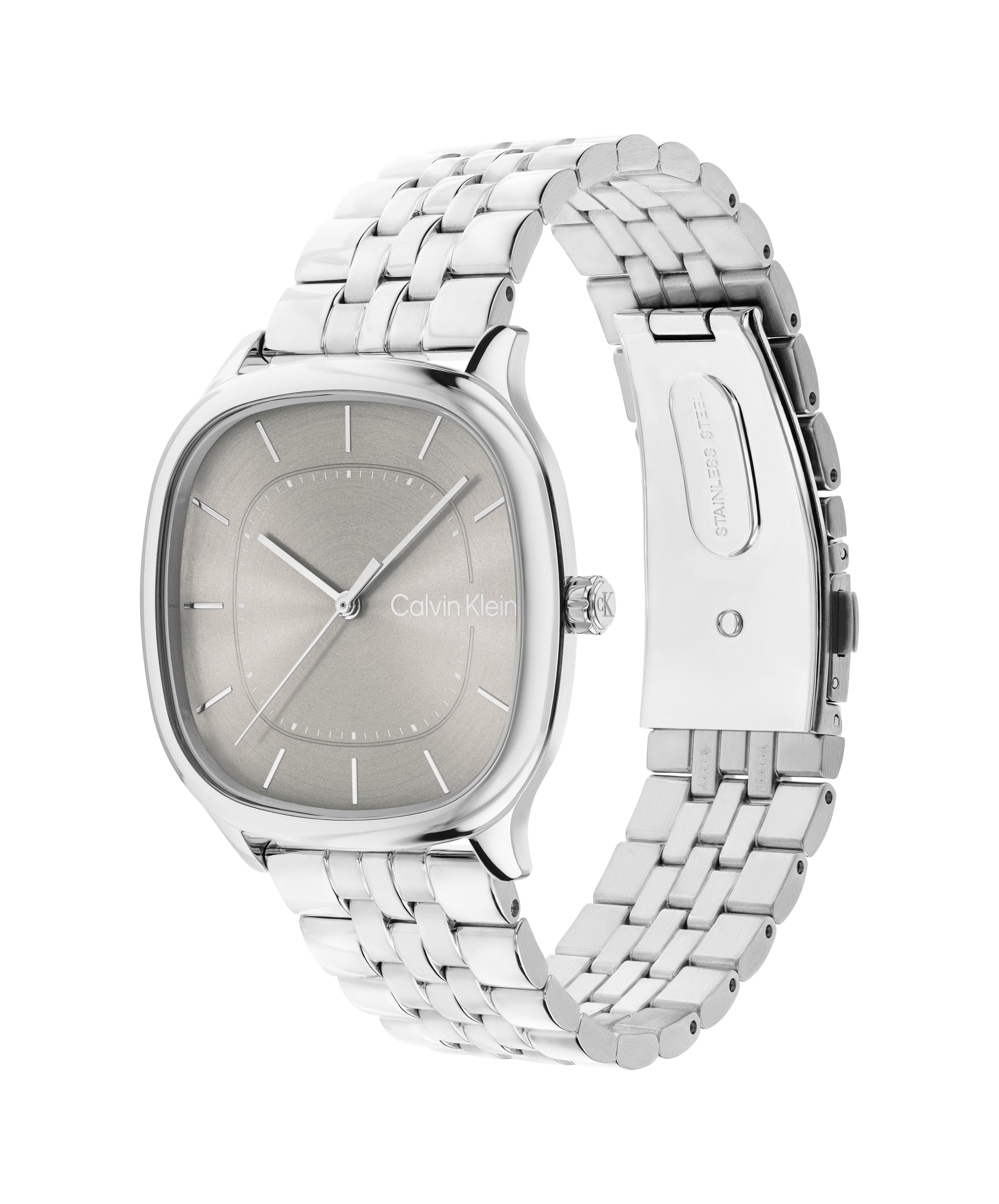 Calvin Klein Quarzuhr CK SHAPE 25200581, Armbanduhr, Damenuhr, Herrenuhr, Edelstahlarmband, analog